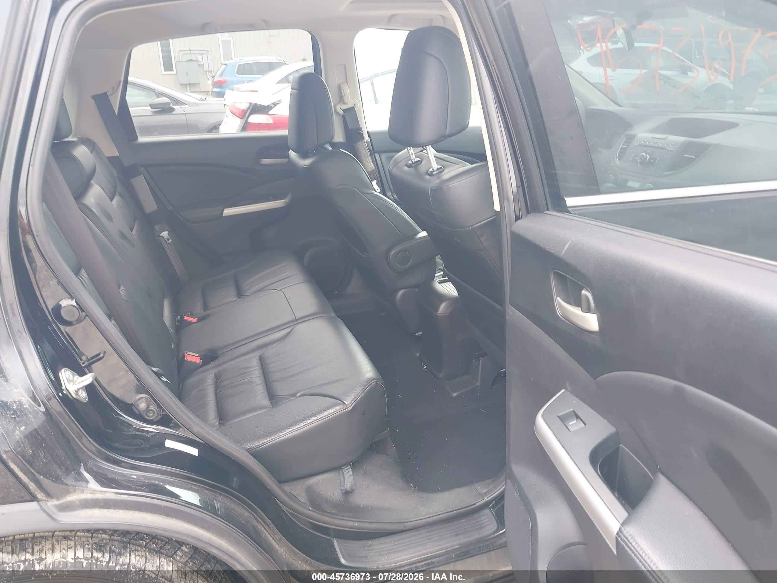 2014 Honda Cr-v Ex-l Black vin: 2HKRM4H70EH682828