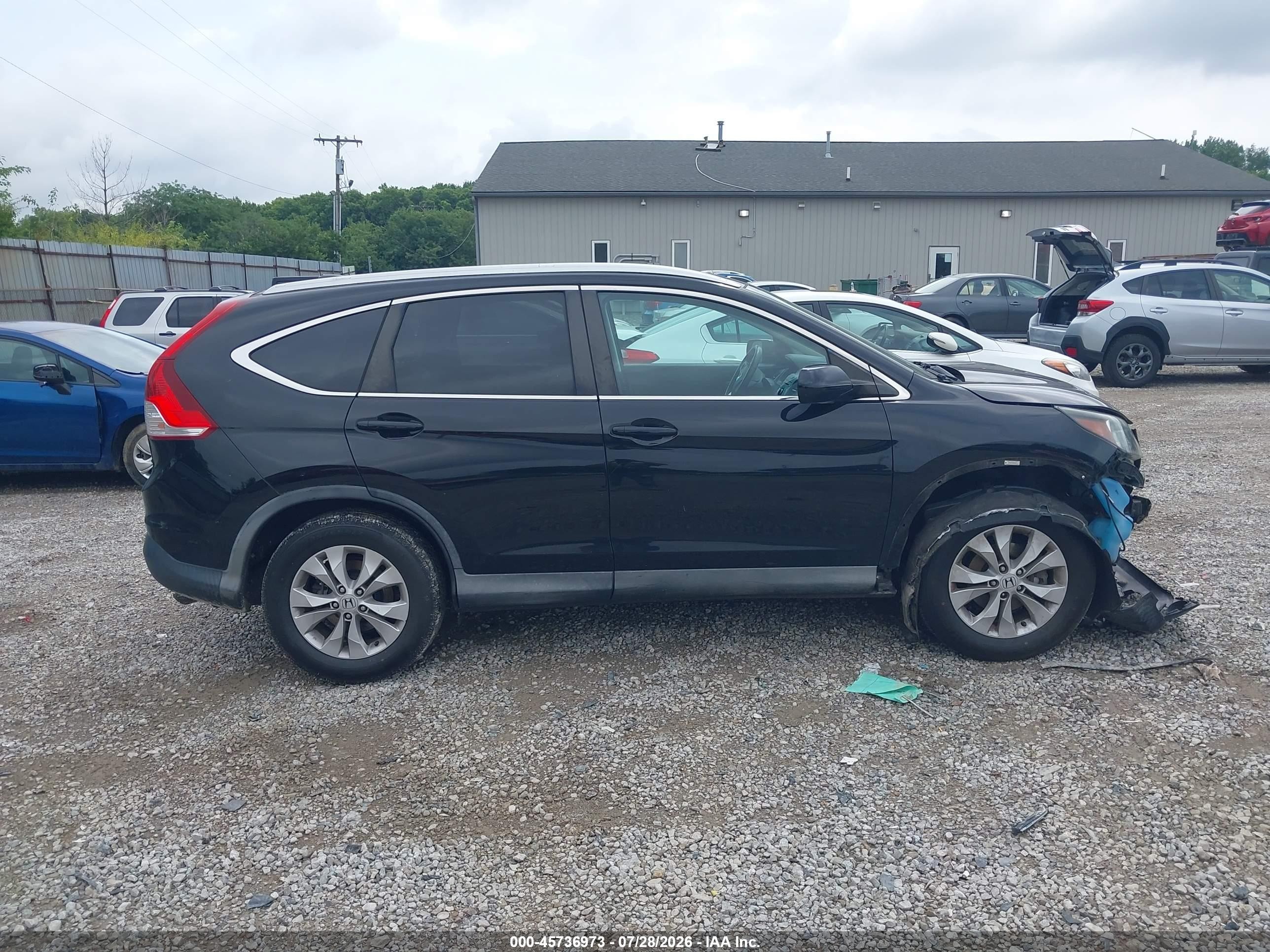 2014 Honda Cr-v Ex-l Black vin: 2HKRM4H70EH682828