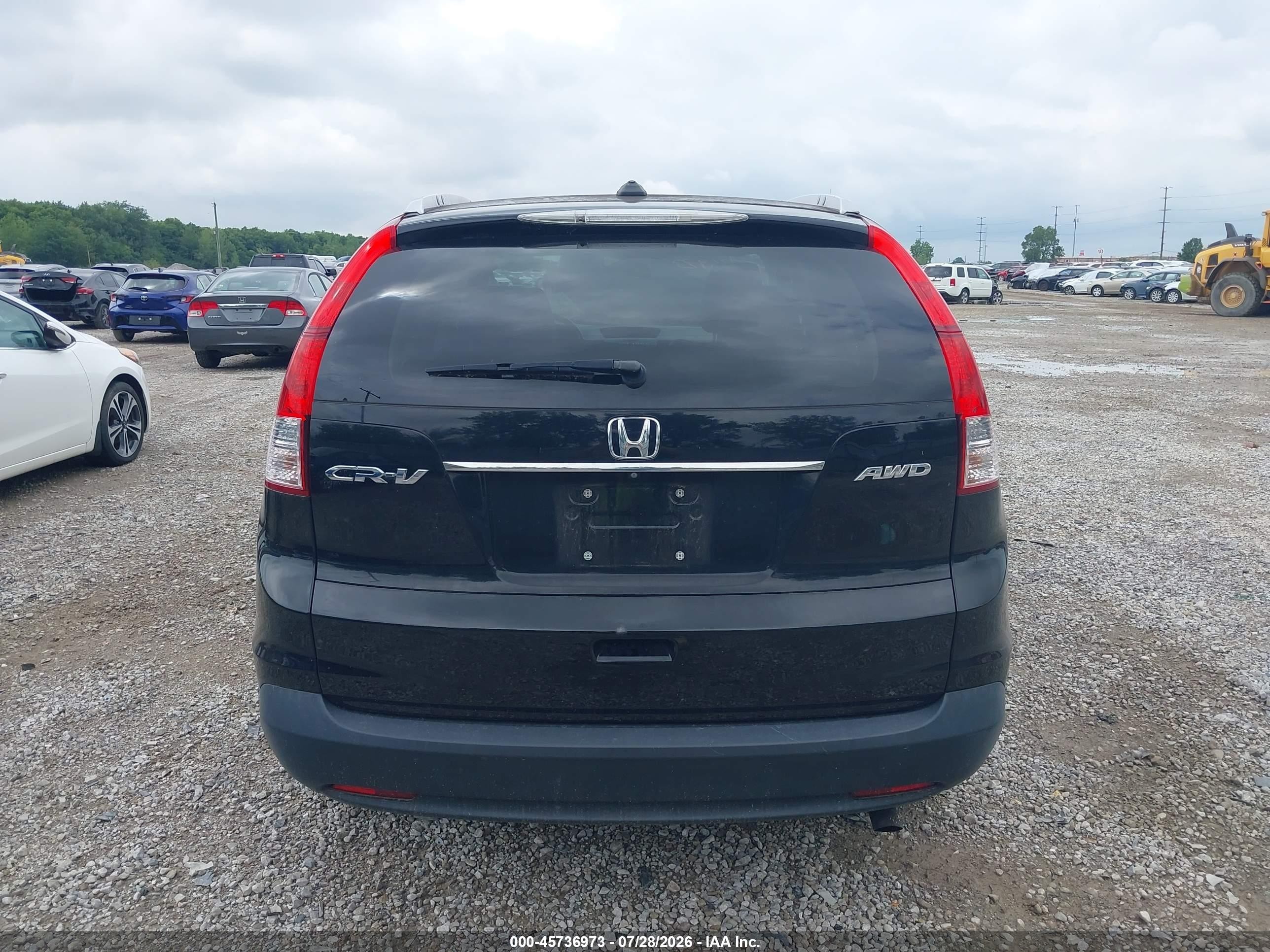 2014 Honda Cr-v Ex-l Black vin: 2HKRM4H70EH682828
