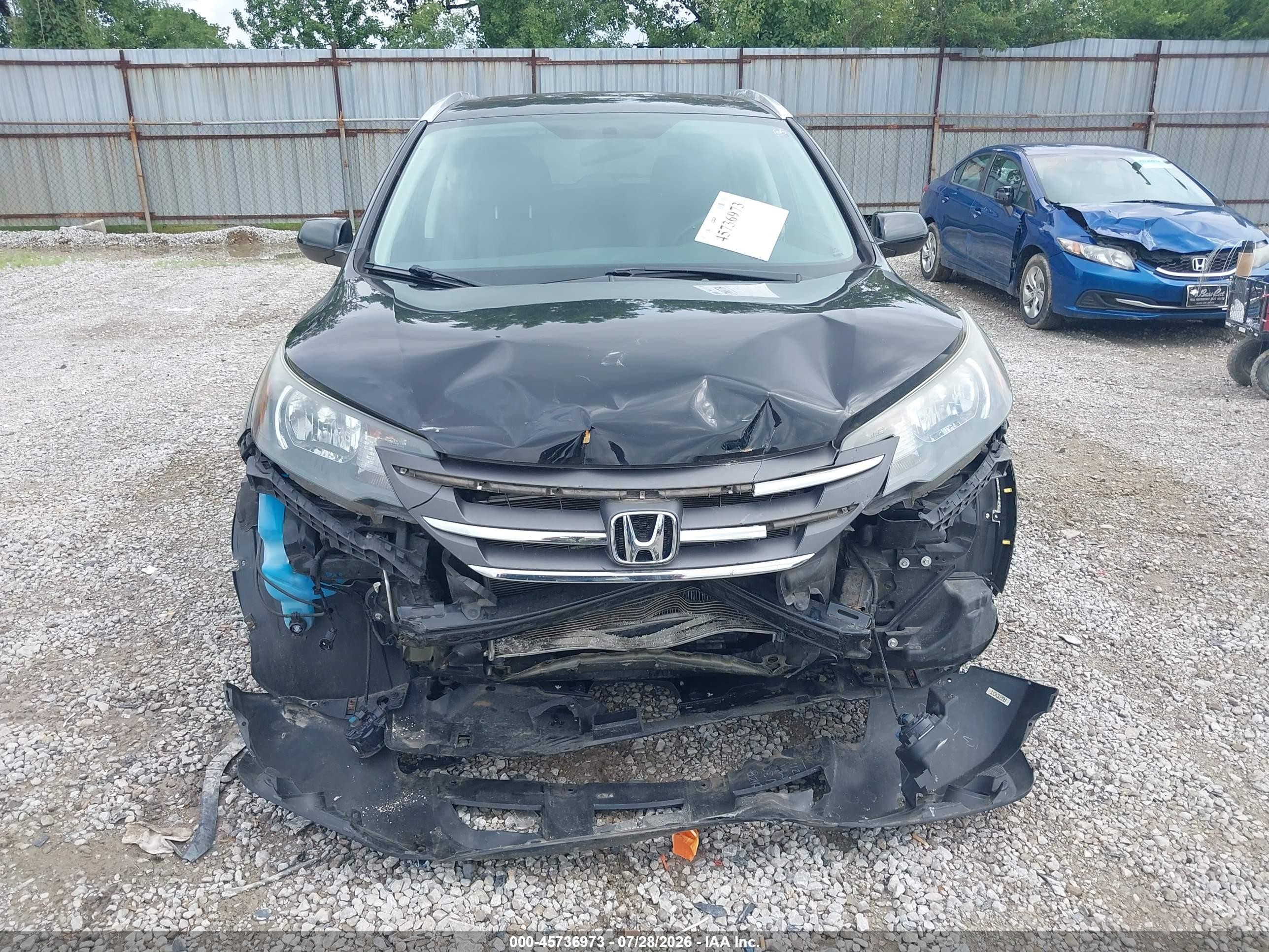 2014 Honda Cr-v Ex-l Black vin: 2HKRM4H70EH682828