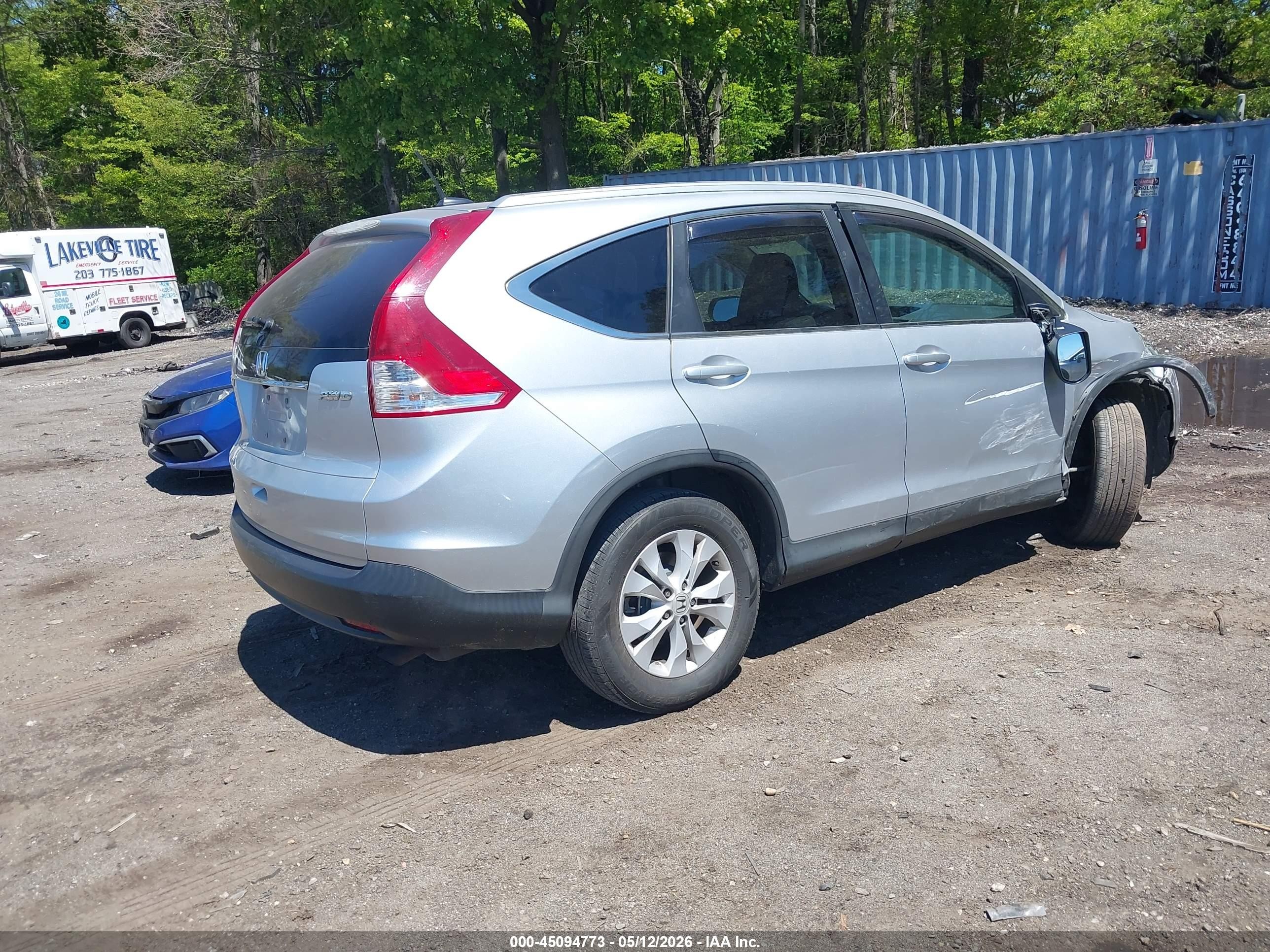 2014 Honda Cr-v Ex-l Silver vin: 2HKRM4H70EH696907
