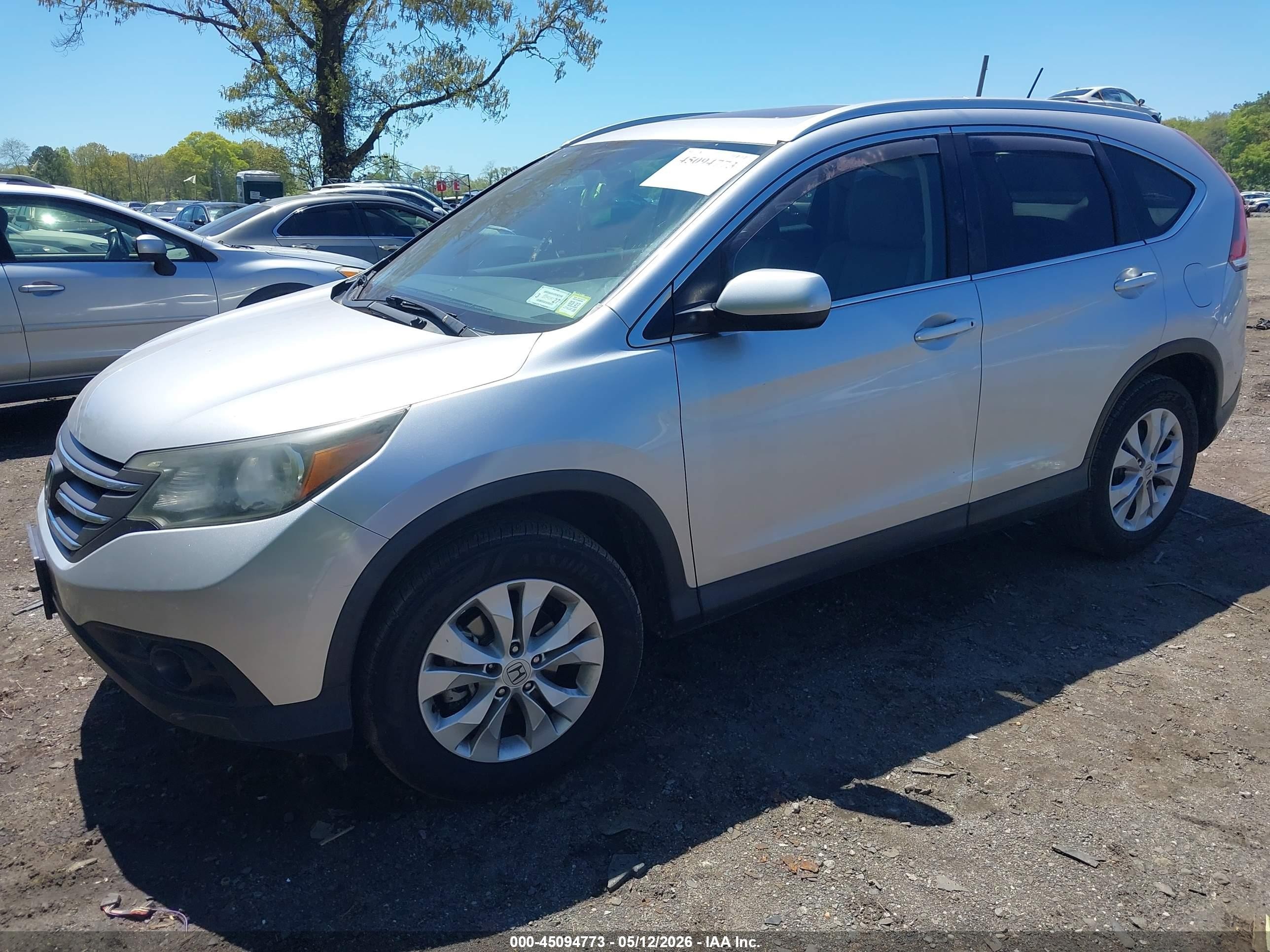 2014 Honda Cr-v Ex-l Silver vin: 2HKRM4H70EH696907