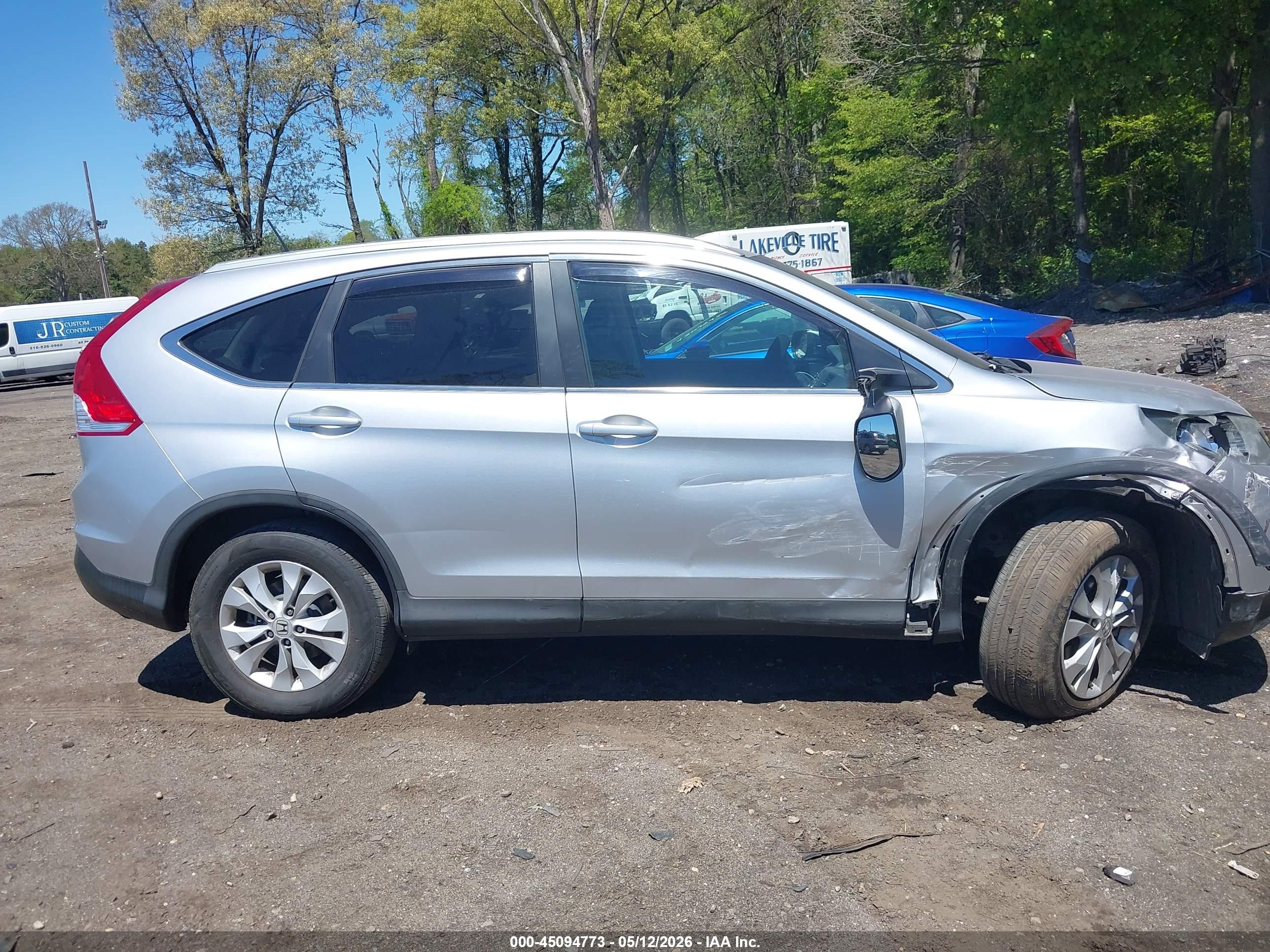 2014 Honda Cr-v Ex-l Silver vin: 2HKRM4H70EH696907