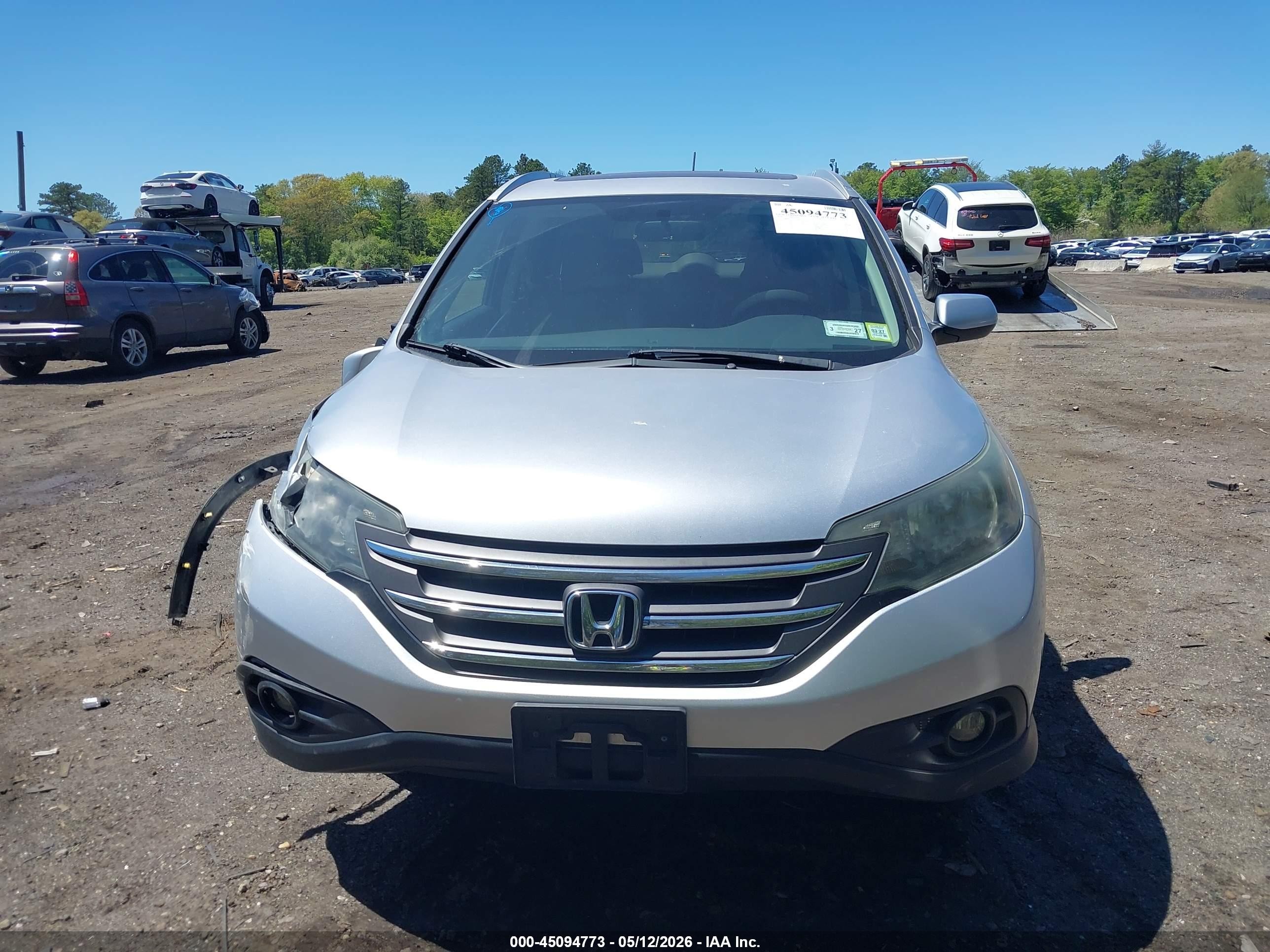 2014 Honda Cr-v Ex-l Silver vin: 2HKRM4H70EH696907