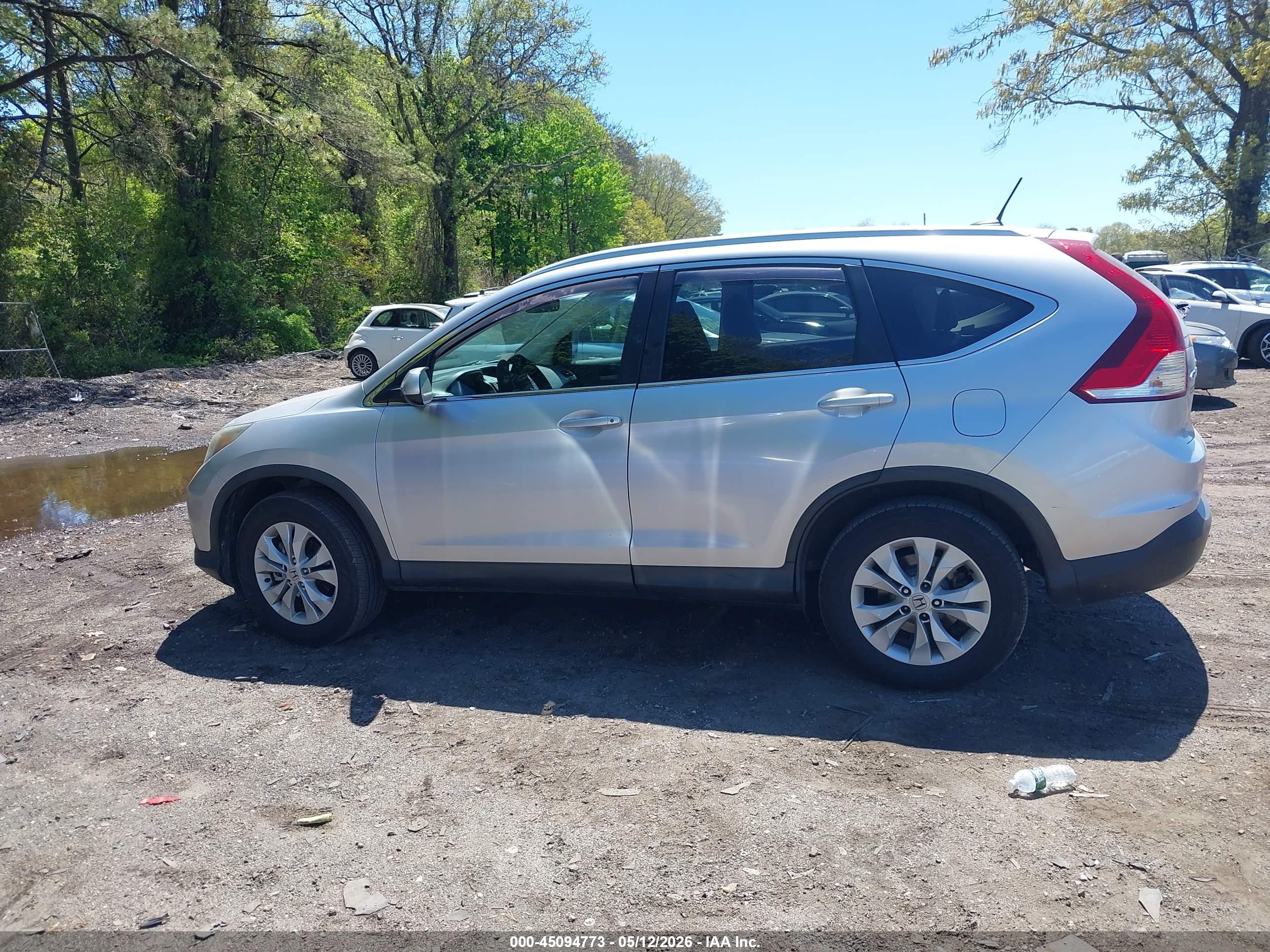 2014 Honda Cr-v Ex-l Silver vin: 2HKRM4H70EH696907