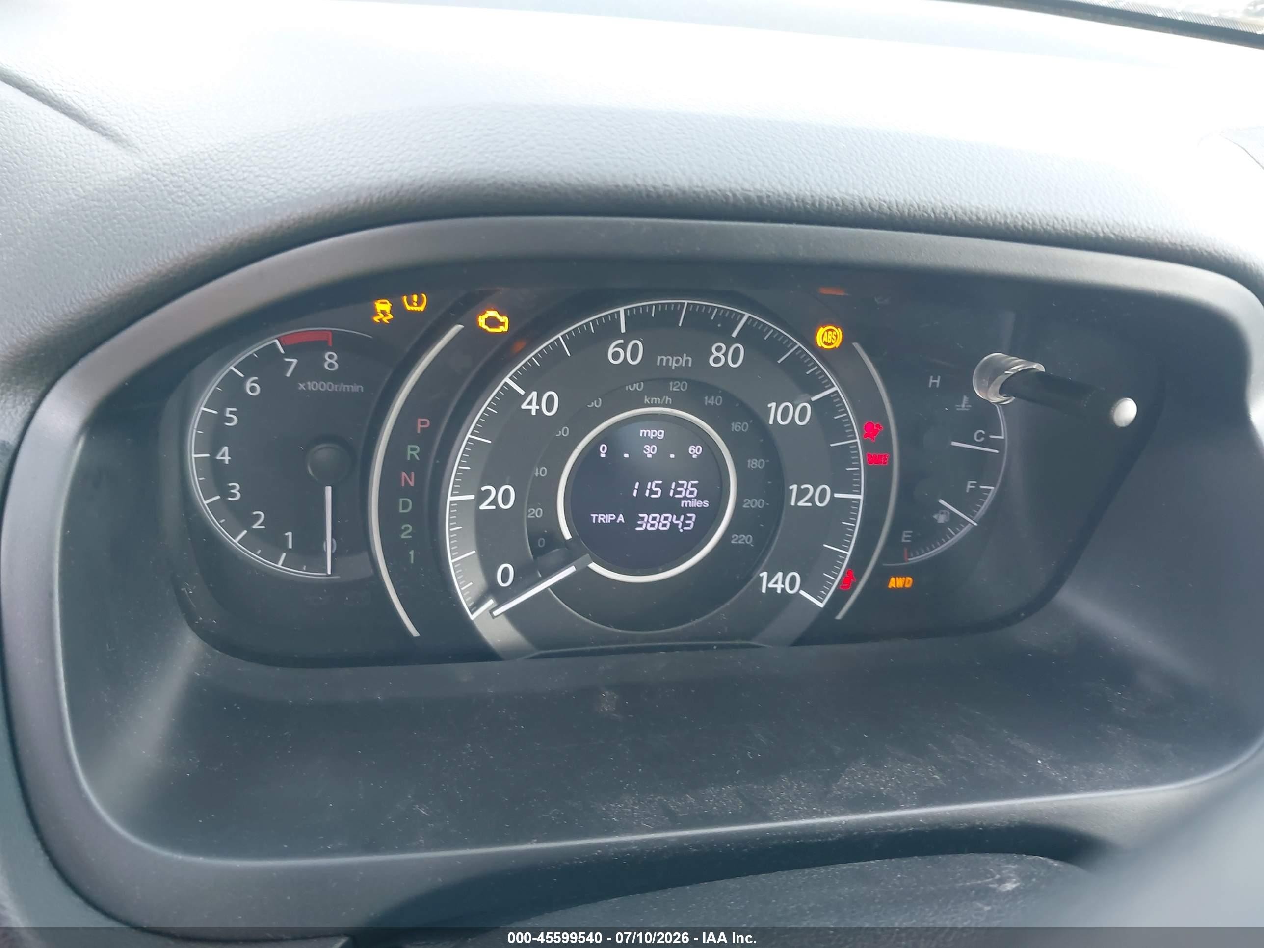 2014 Honda Cr-v Ex-l Blue vin: 2HKRM4H70EH699547