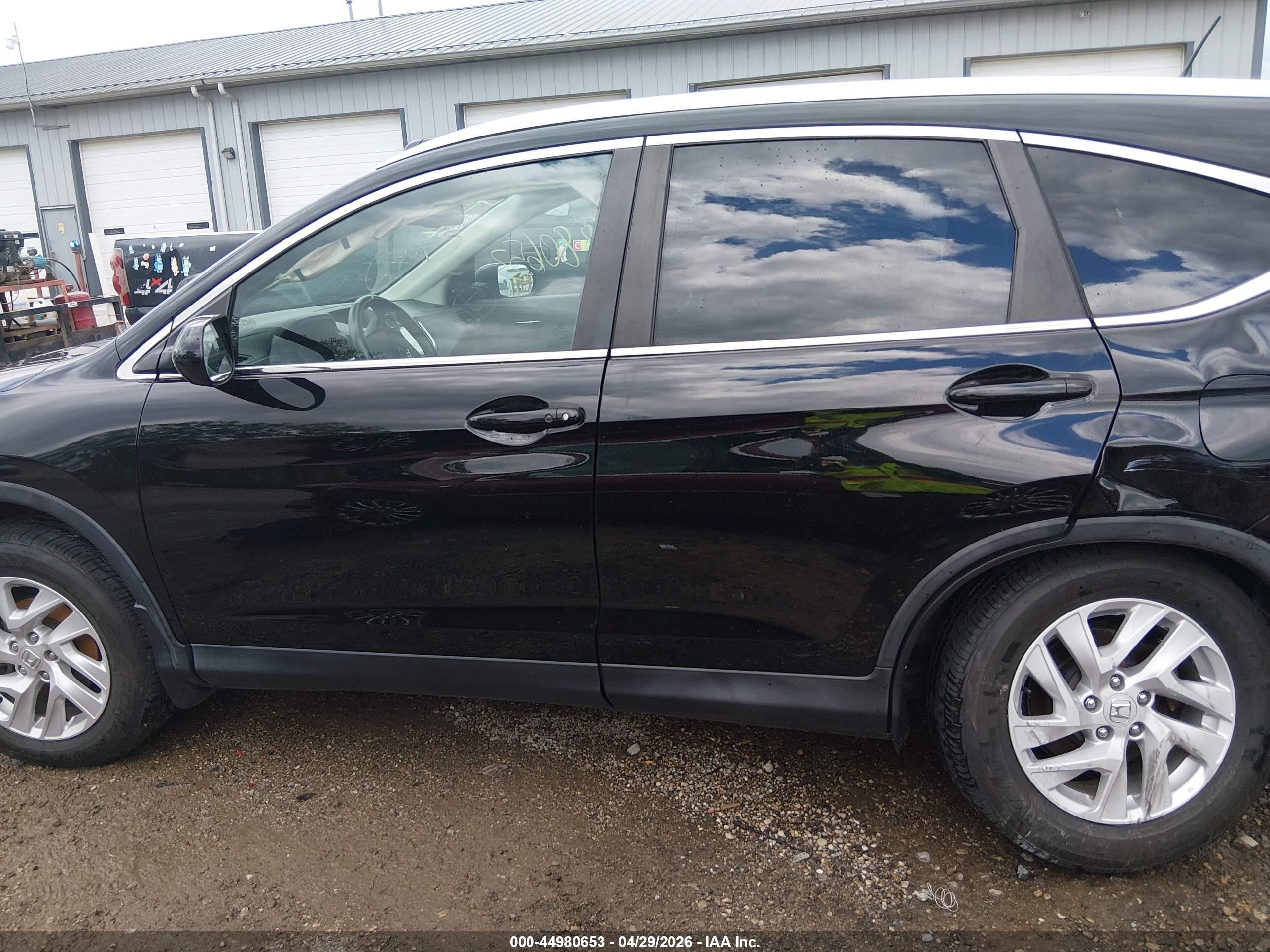 2015 Honda Cr-v Ex-l Black vin: 2HKRM4H70FH602140