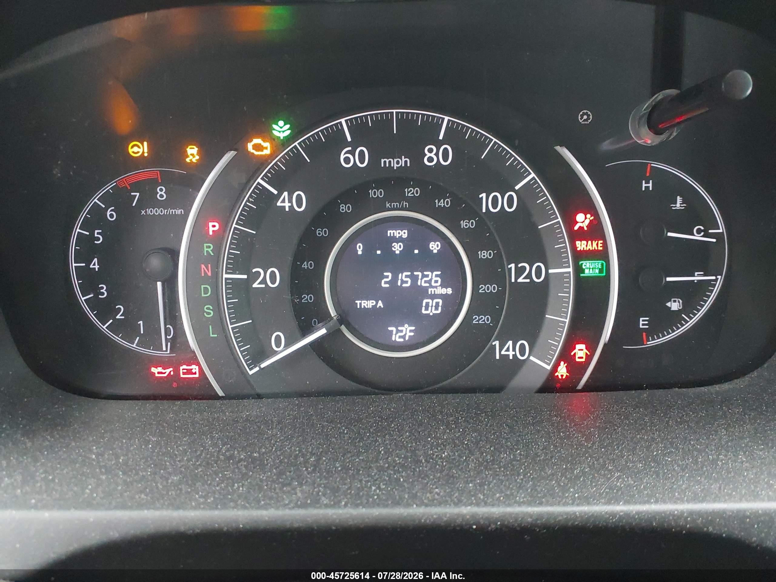 2015 Honda Cr-v Ex-l Champagne vin: 2HKRM4H70FH605958