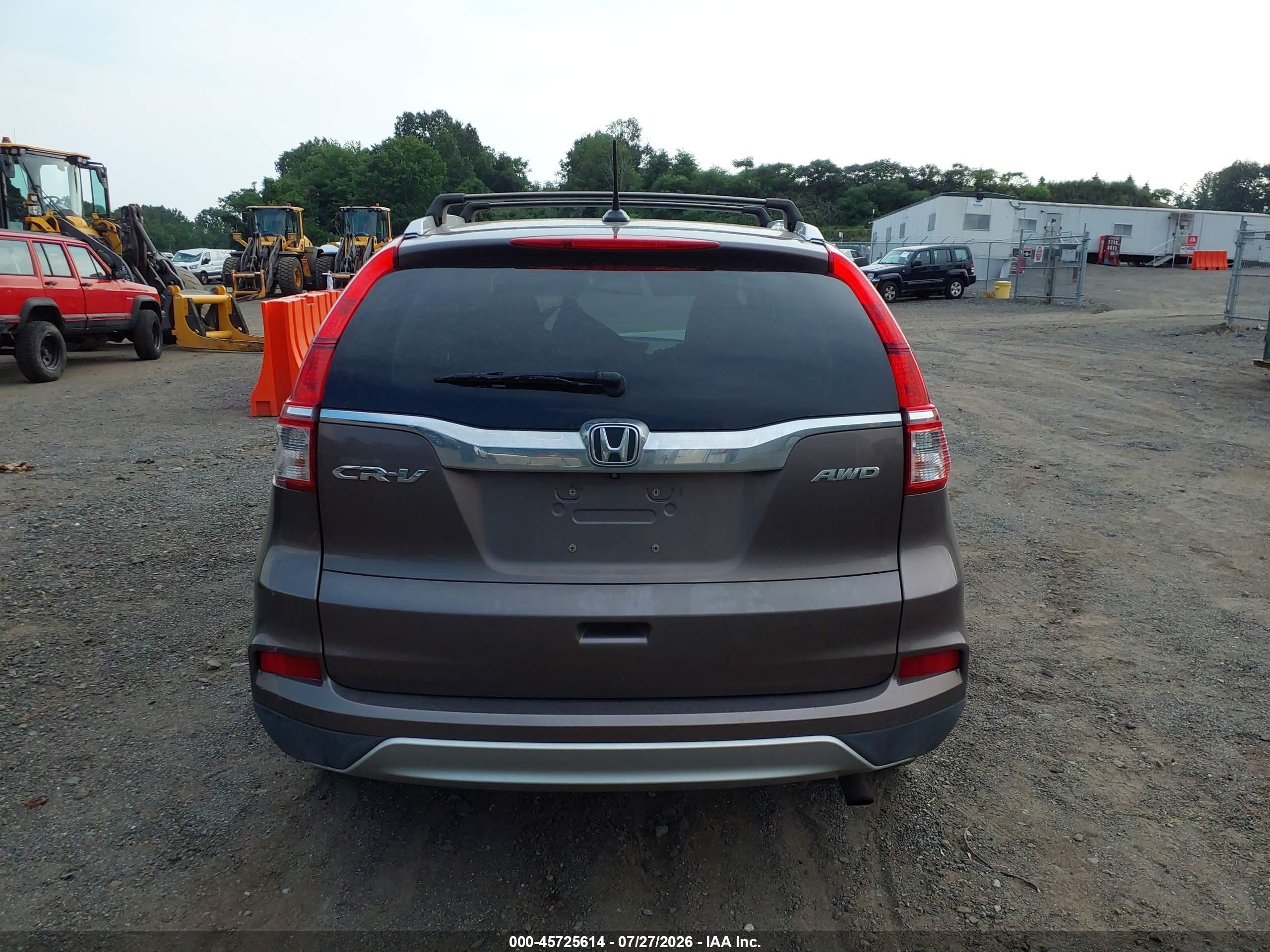 2015 Honda Cr-v Ex-l Champagne vin: 2HKRM4H70FH605958