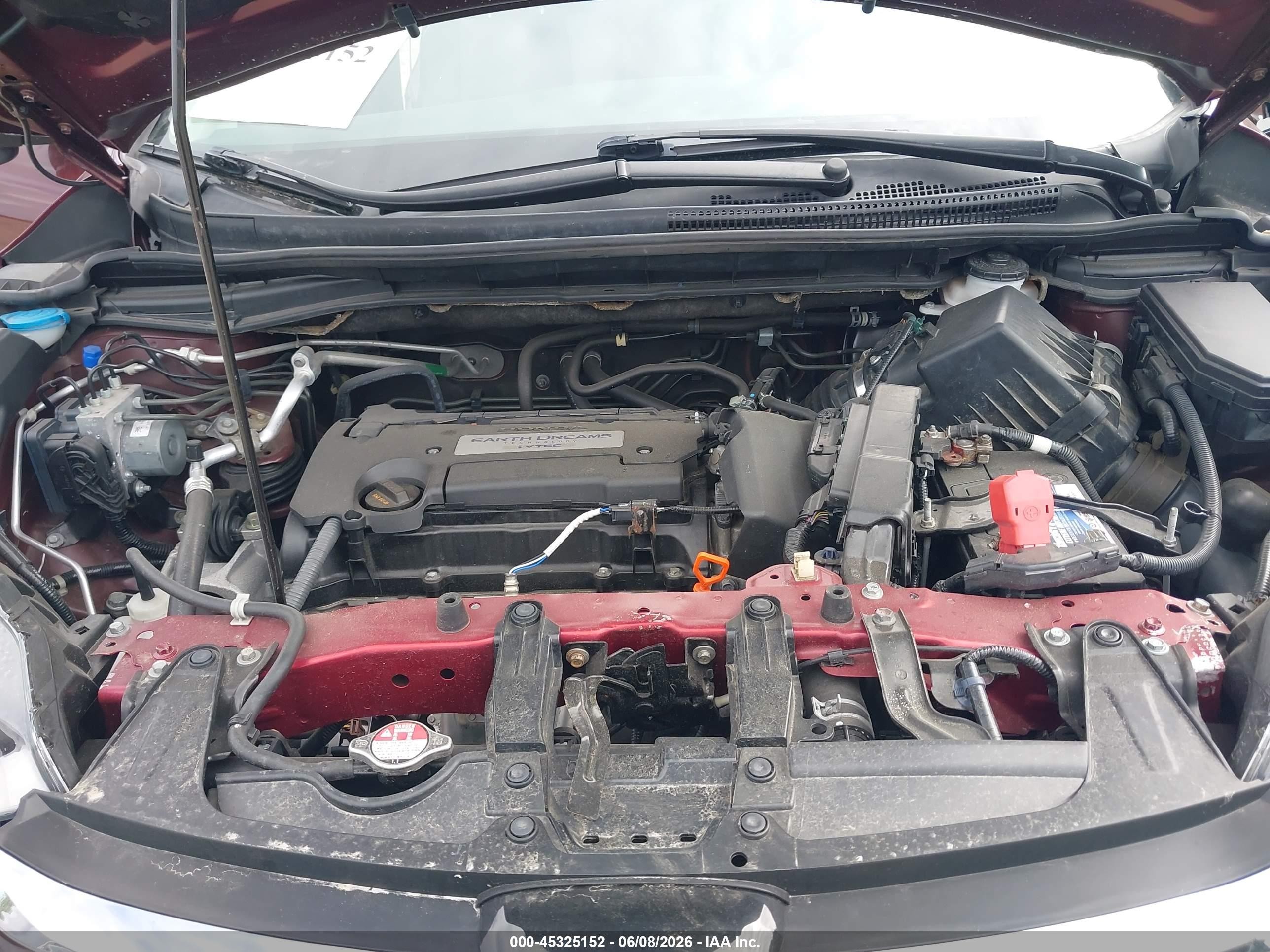 2015 Honda Cr-v Ex-l Burgundy vin: 2HKRM4H70FH609041