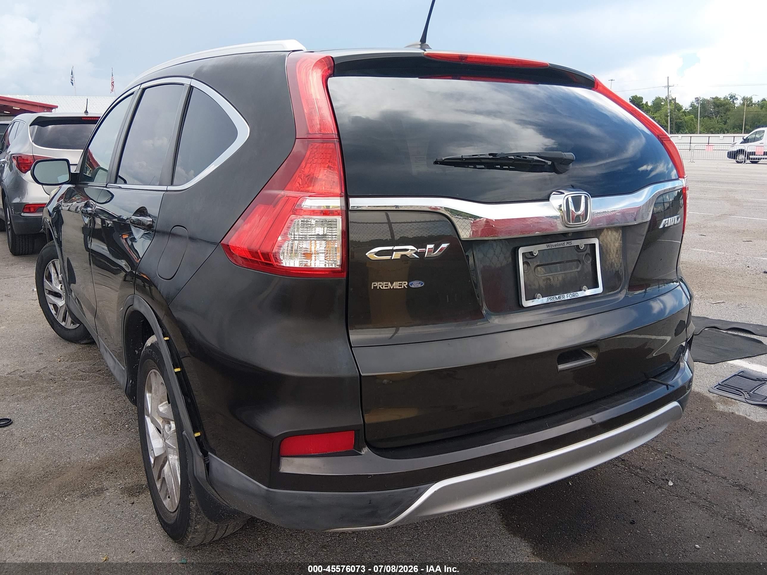 2015 Honda Cr-v Ex-l Brown vin: 2HKRM4H70FH638989