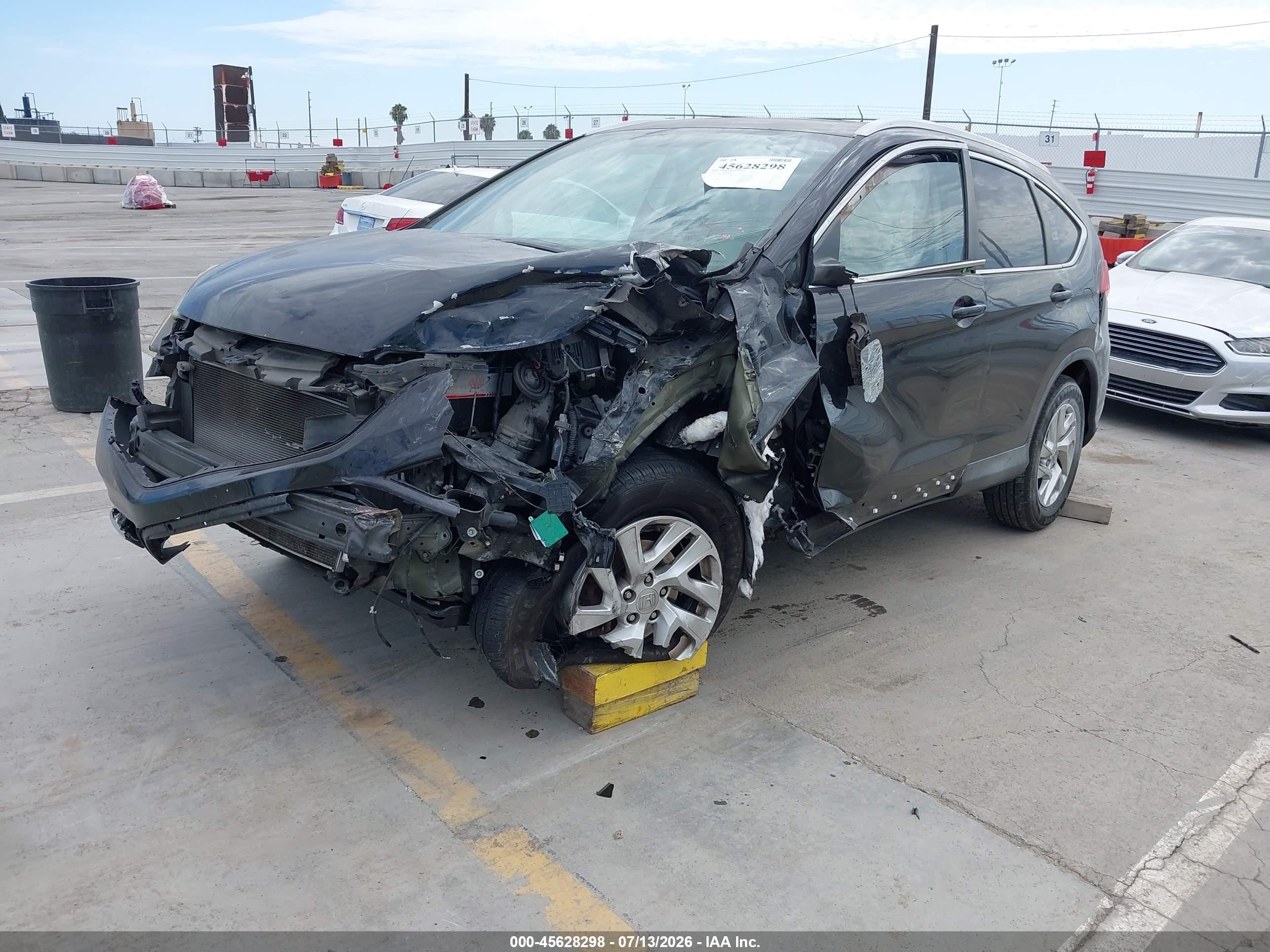 2015 Honda Cr-v Ex-l Black vin: 2HKRM4H70FH646686