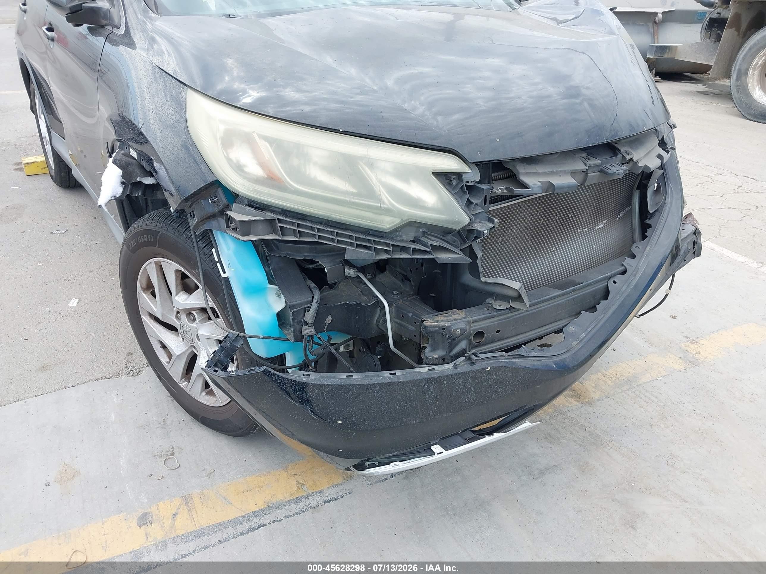 2015 Honda Cr-v Ex-l Black vin: 2HKRM4H70FH646686