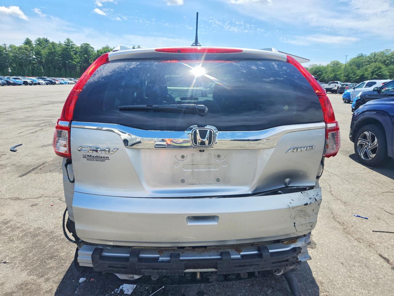 2015 Honda Cr-v Exl Silver vin: 2HKRM4H70FH649913