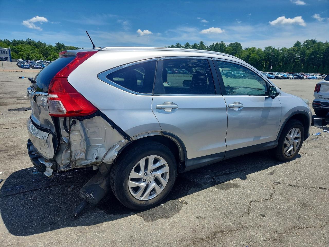 2015 Honda Cr-v Exl Silver vin: 2HKRM4H70FH649913
