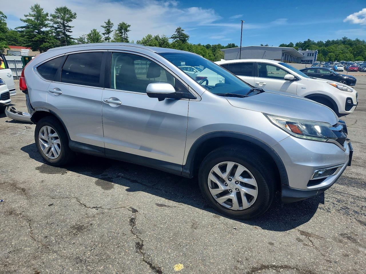 2015 Honda Cr-v Exl Silver vin: 2HKRM4H70FH649913