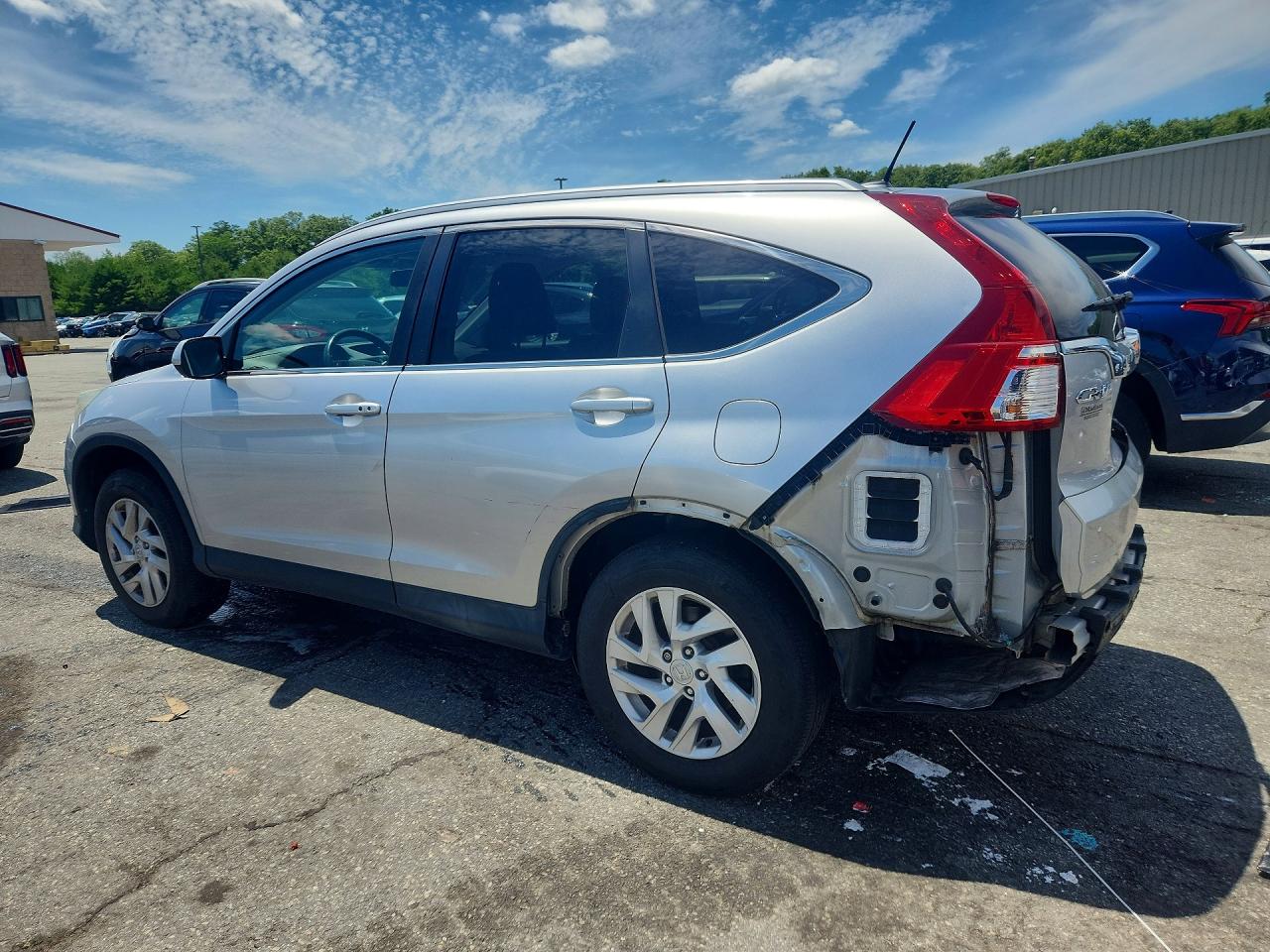 2015 Honda Cr-v Exl Silver vin: 2HKRM4H70FH649913