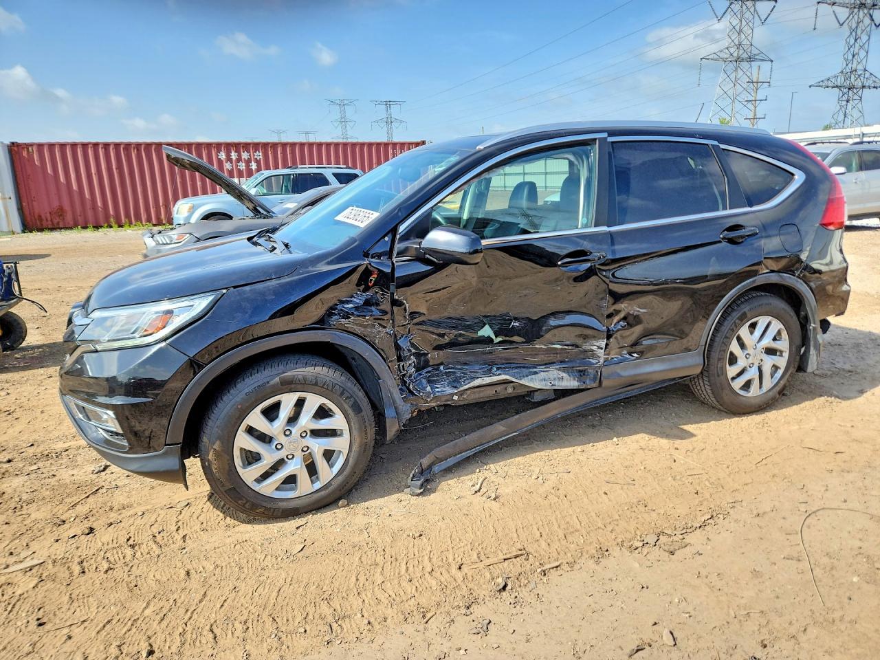 2015 Honda Cr-v Exl Black vin: 2HKRM4H70FH659244