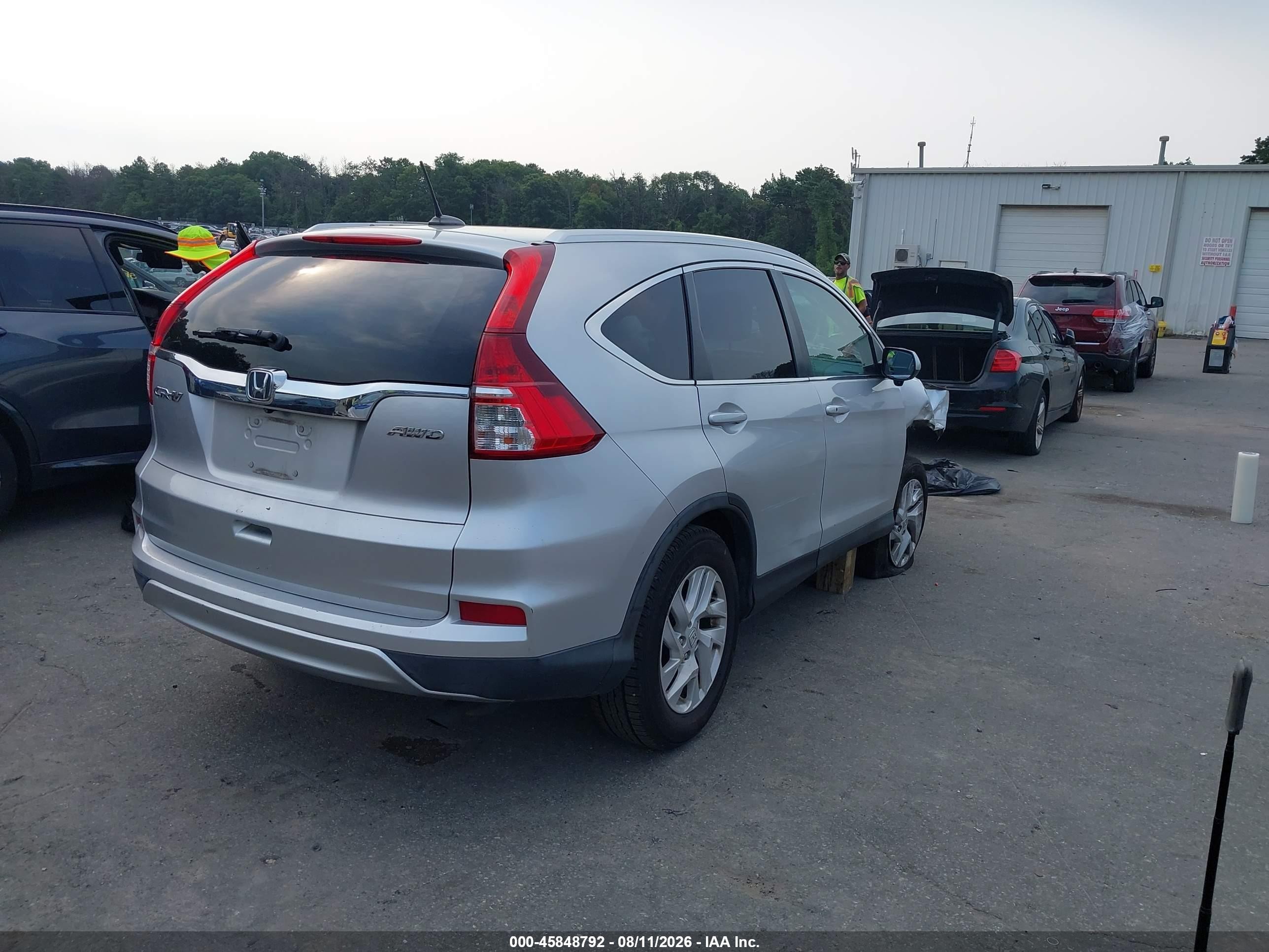 2015 Honda Cr-v Ex-l Silver vin: 2HKRM4H70FH662466