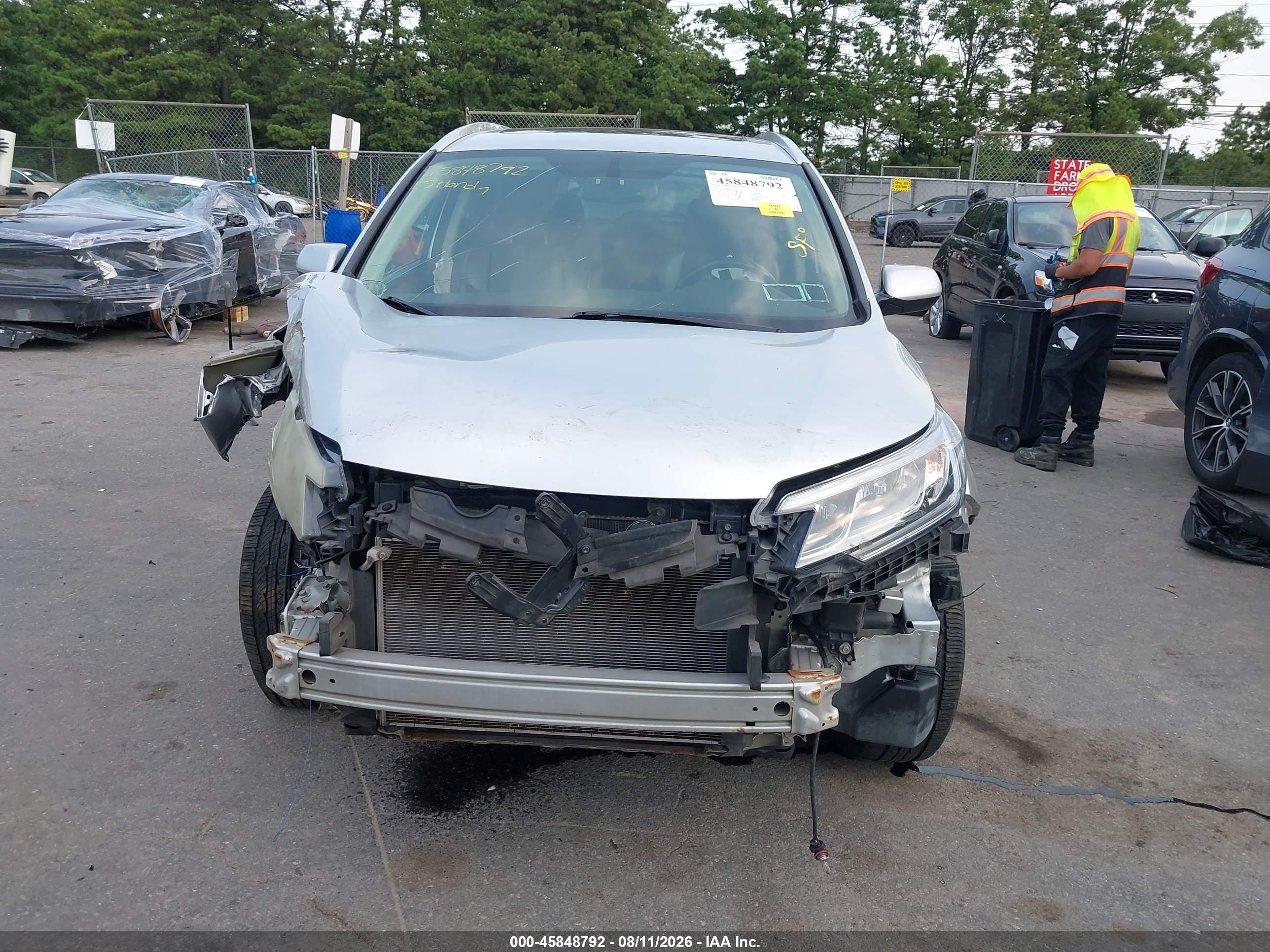 2015 Honda Cr-v Ex-l Silver vin: 2HKRM4H70FH662466