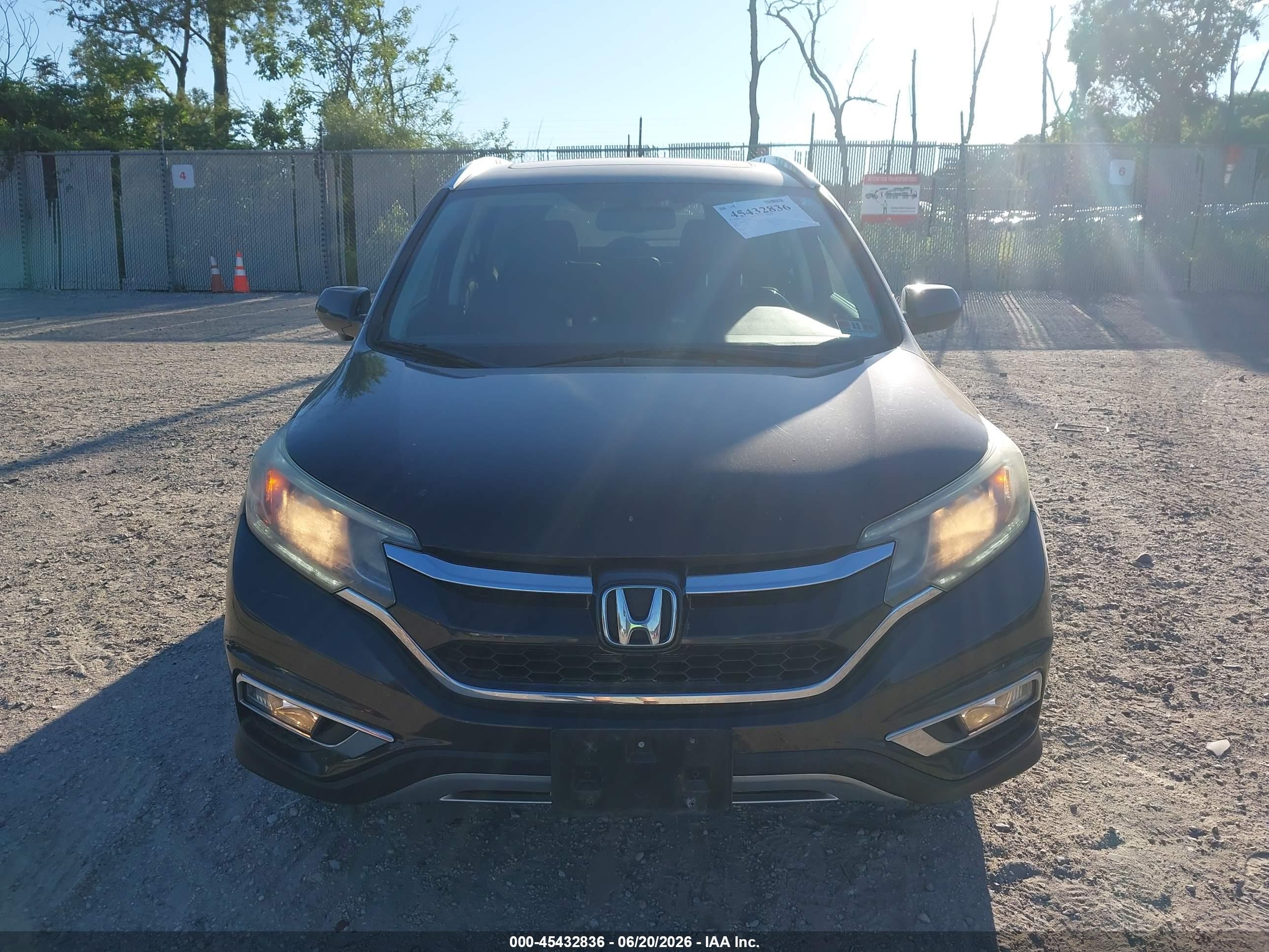 2015 Honda Cr-v Ex-l Brown vin: 2HKRM4H70FH666372