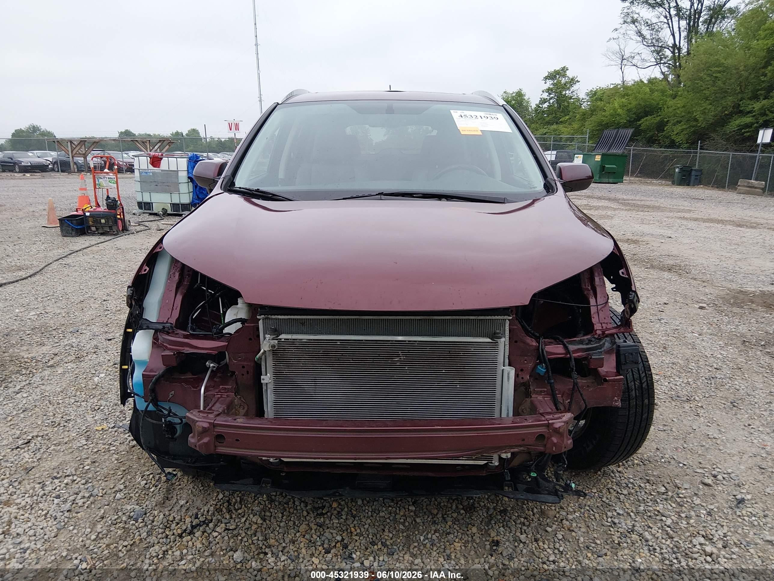 2015 Honda Cr-v Ex-l Red vin: 2HKRM4H70FH677677