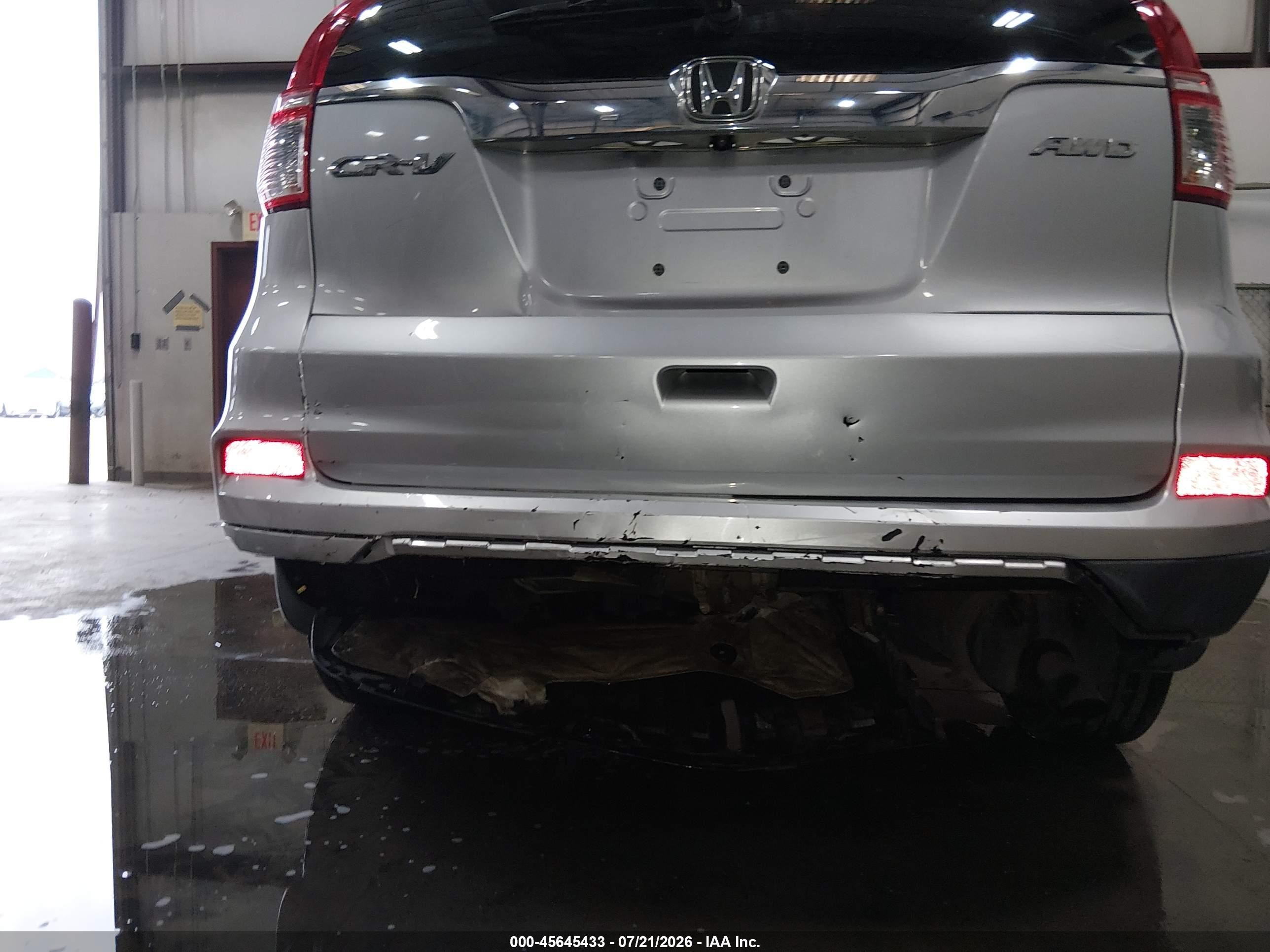 2015 Honda Cr-v Ex-l Silver vin: 2HKRM4H70FH678814