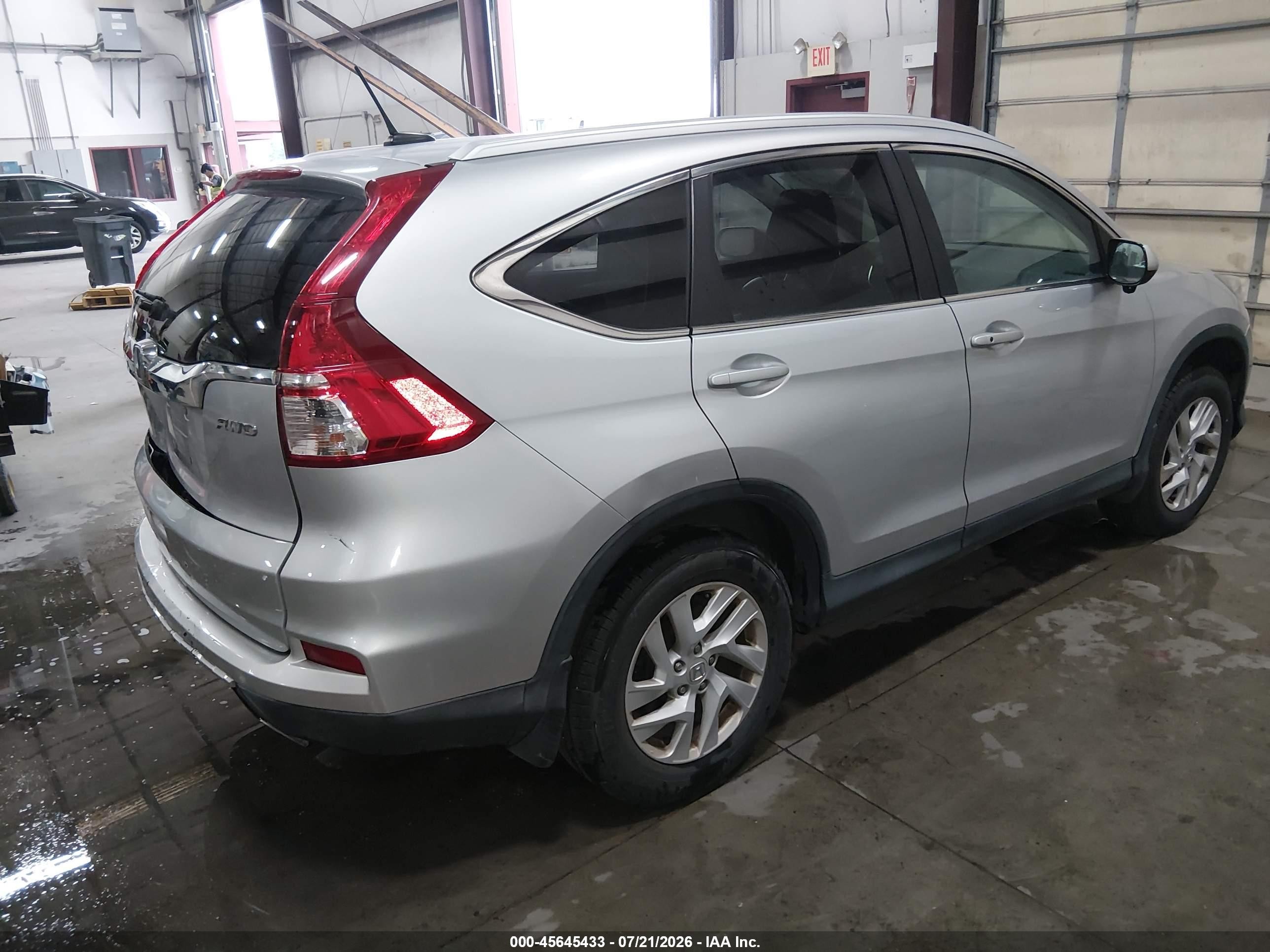 2015 Honda Cr-v Ex-l Silver vin: 2HKRM4H70FH678814