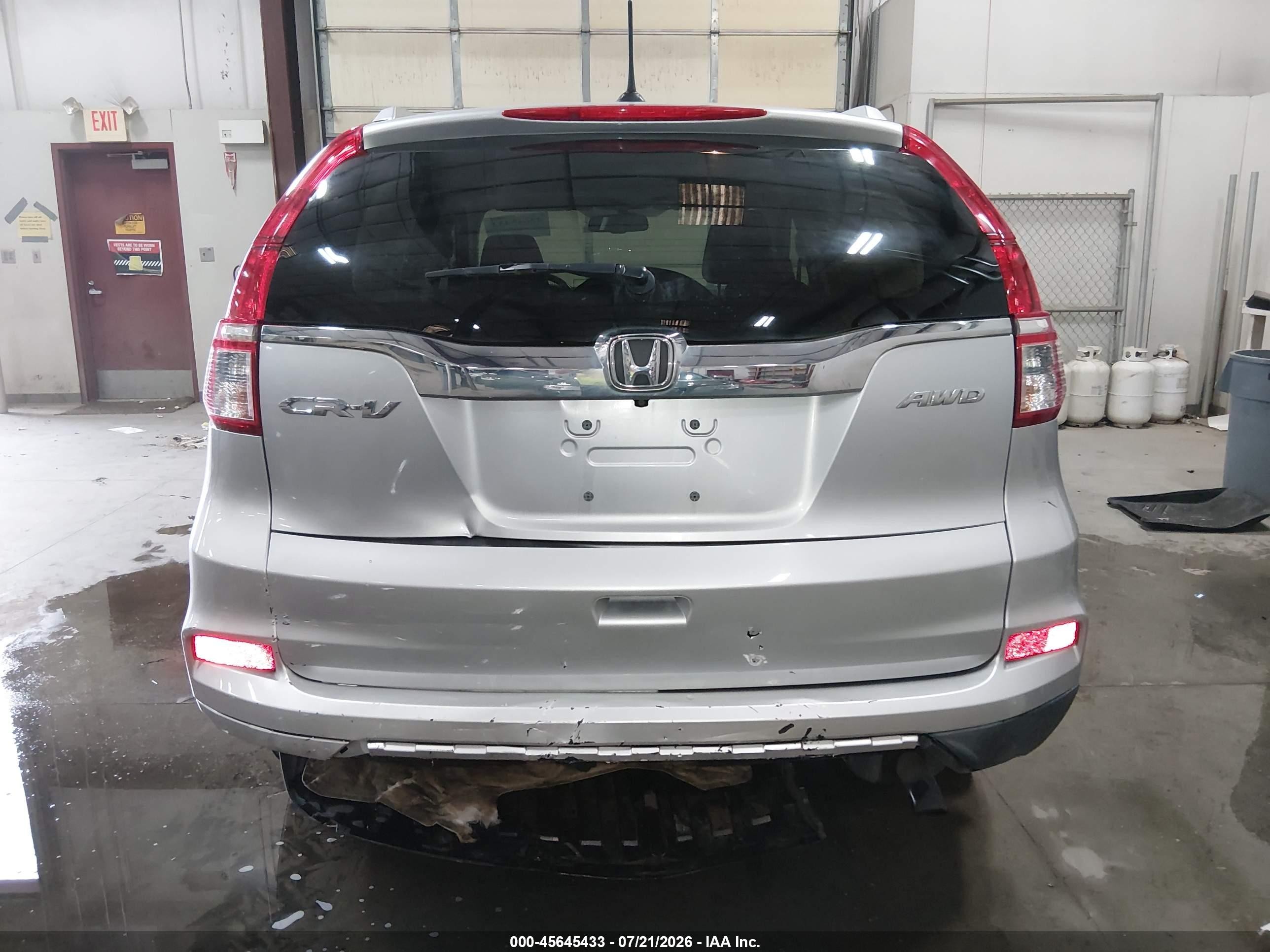 2015 Honda Cr-v Ex-l Silver vin: 2HKRM4H70FH678814