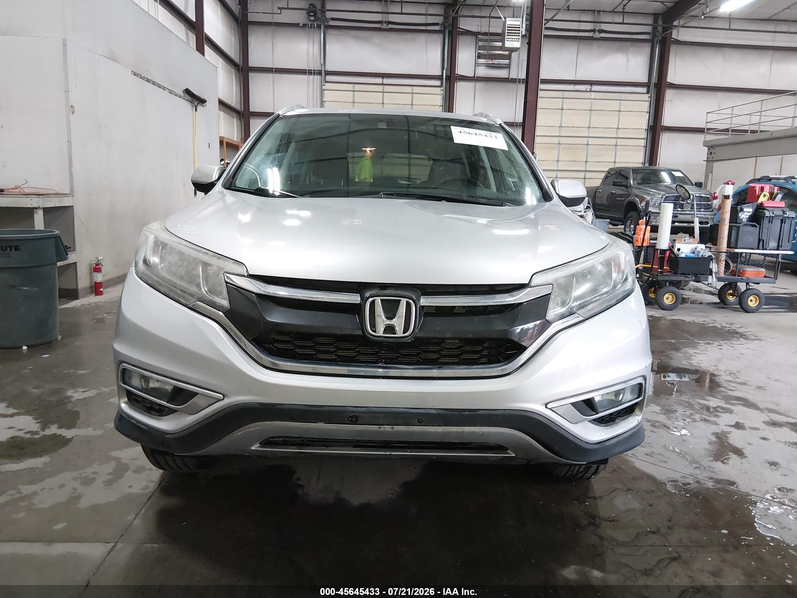 2015 Honda Cr-v Ex-l Silver vin: 2HKRM4H70FH678814