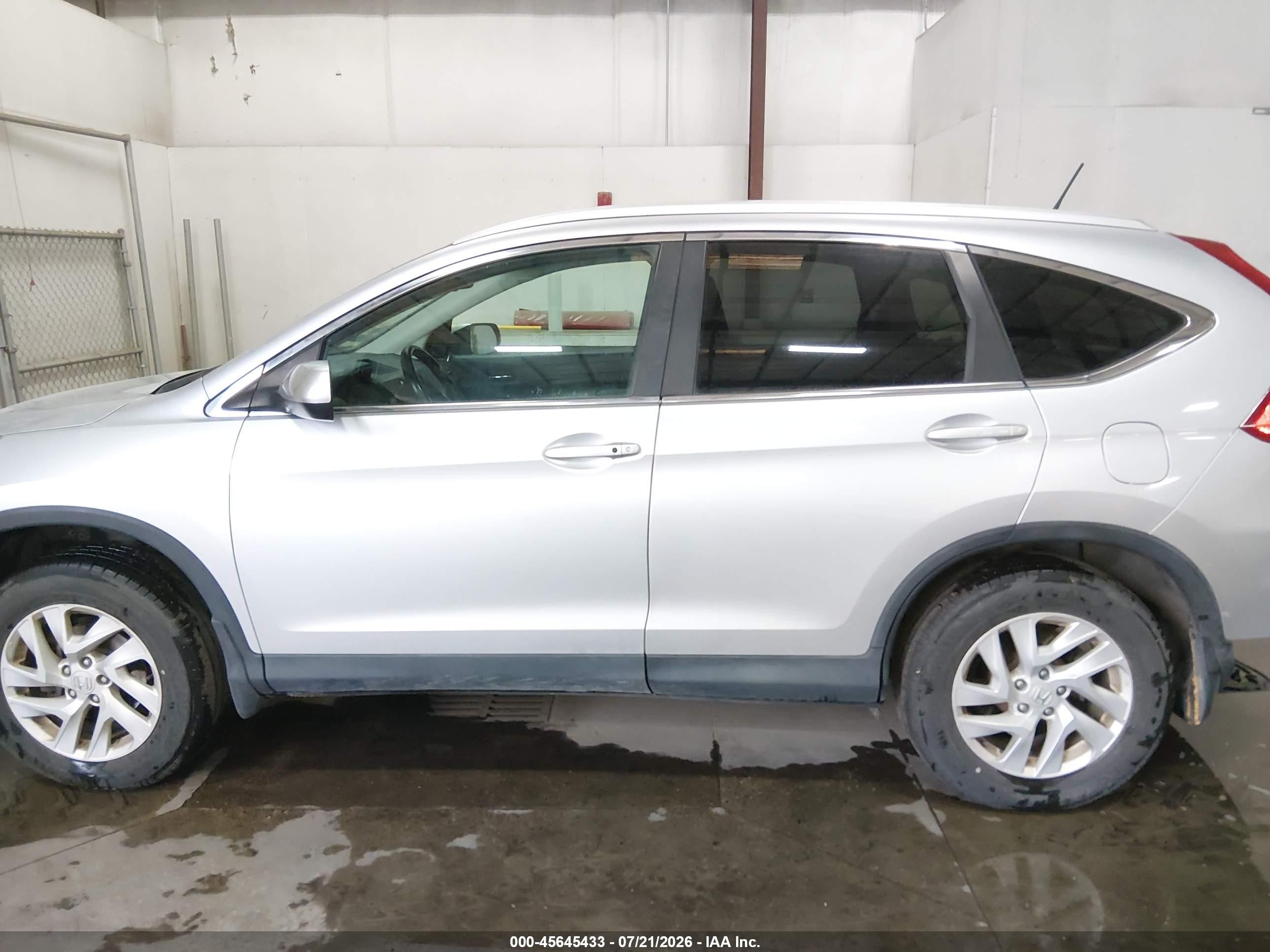 2015 Honda Cr-v Ex-l Silver vin: 2HKRM4H70FH678814