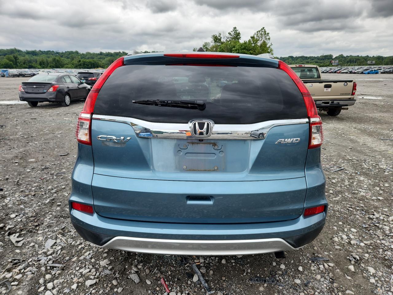2015 Honda Cr-v Exl Blue vin: 2HKRM4H70FH700813