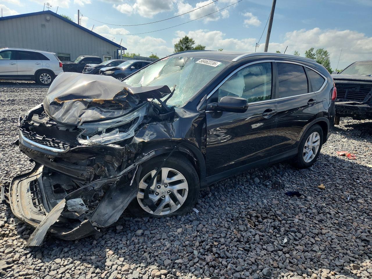2015 Honda Cr-v Exl Черный vin: 2HKRM4H70FH702447
