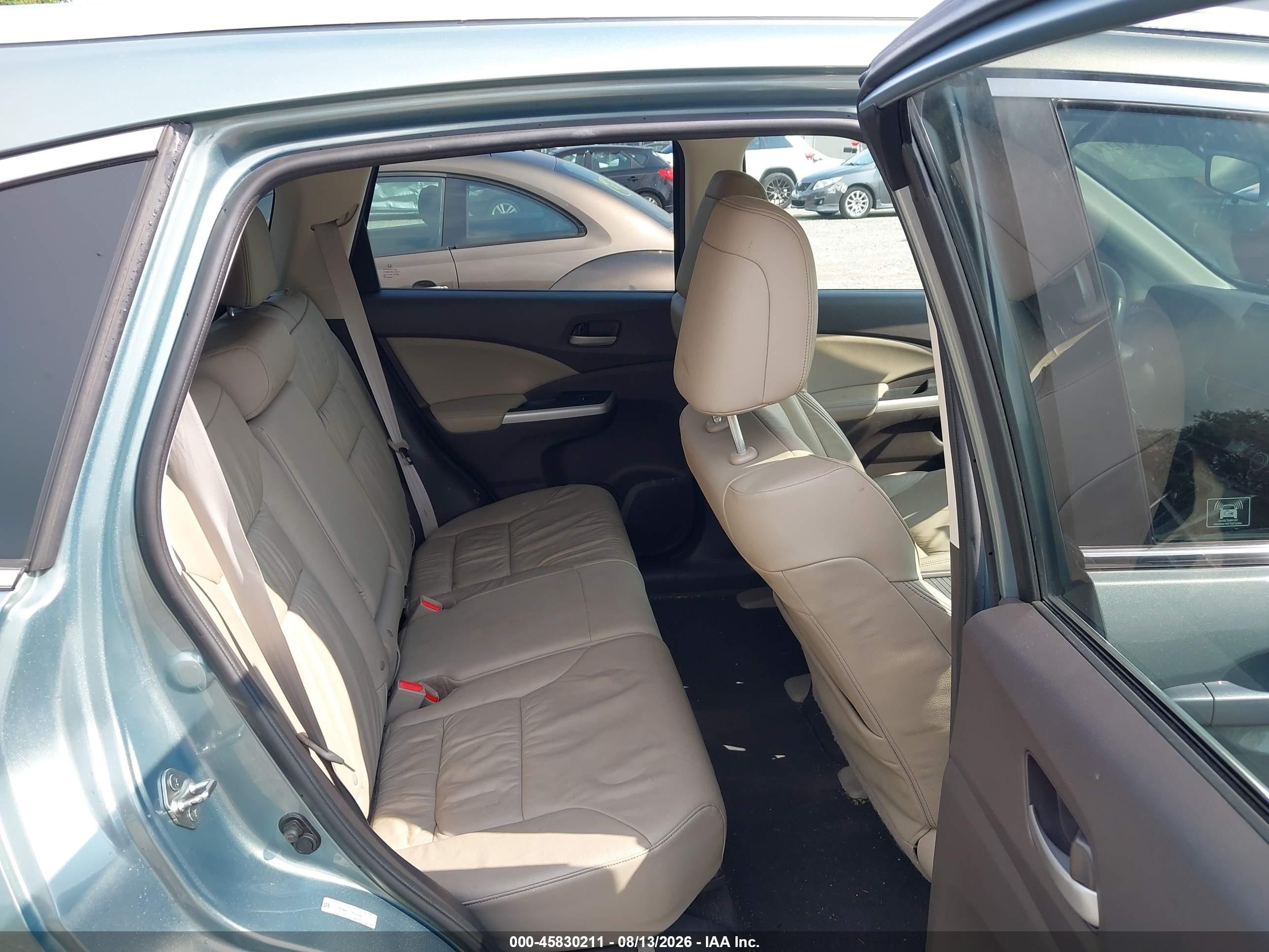 2012 Honda Cr-v Ex-l Light Blue vin: 2HKRM4H71CH608394