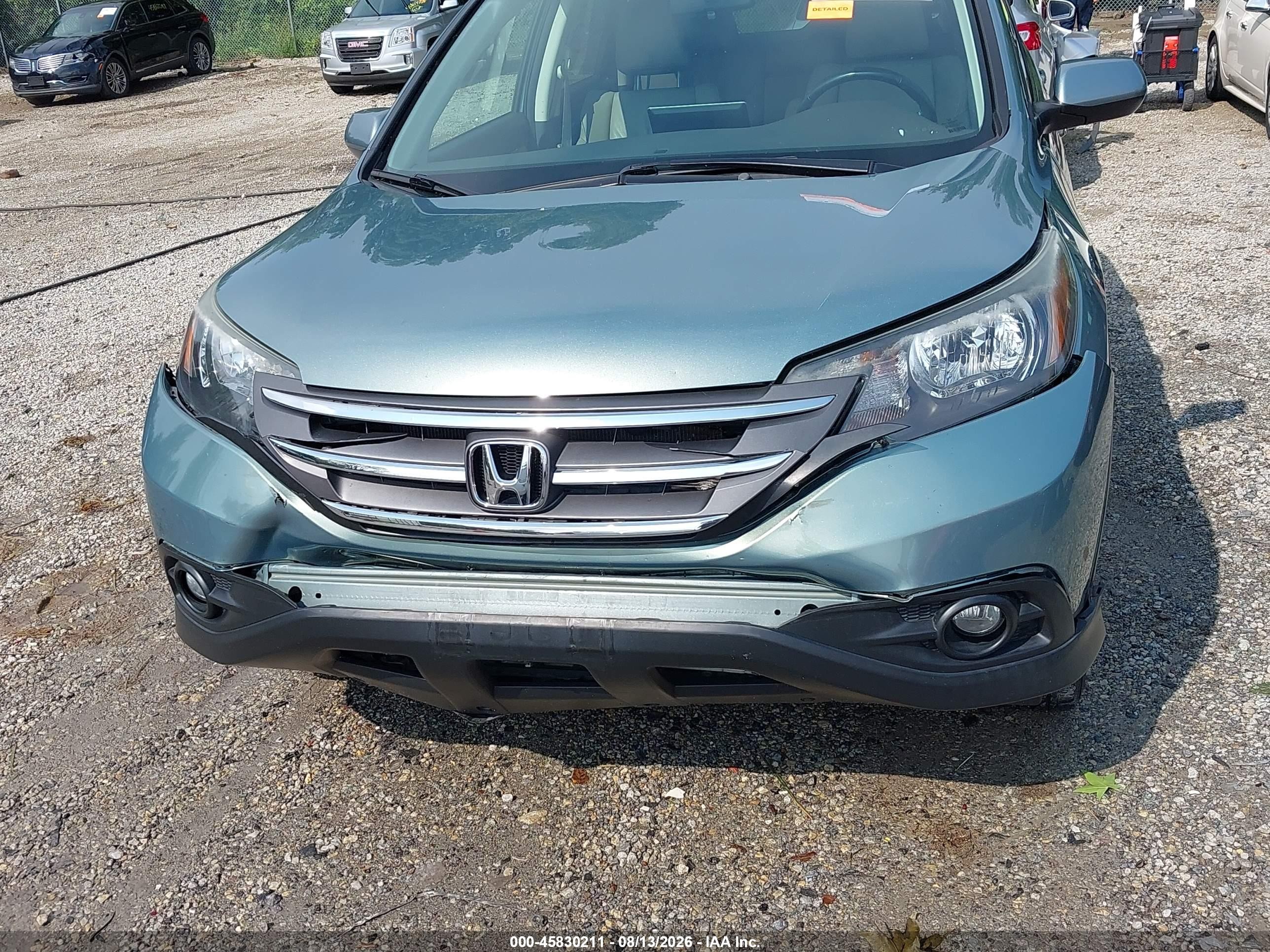 2012 Honda Cr-v Ex-l Light Blue vin: 2HKRM4H71CH608394