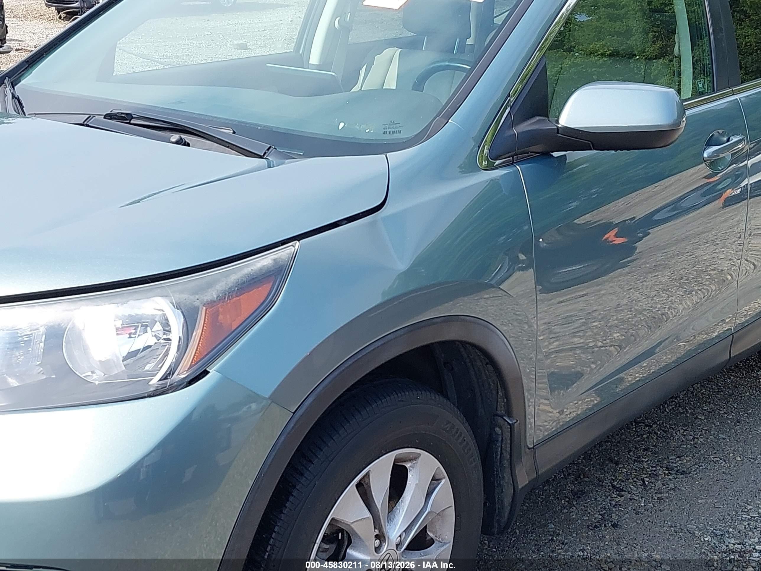 2012 Honda Cr-v Ex-l Light Blue vin: 2HKRM4H71CH608394