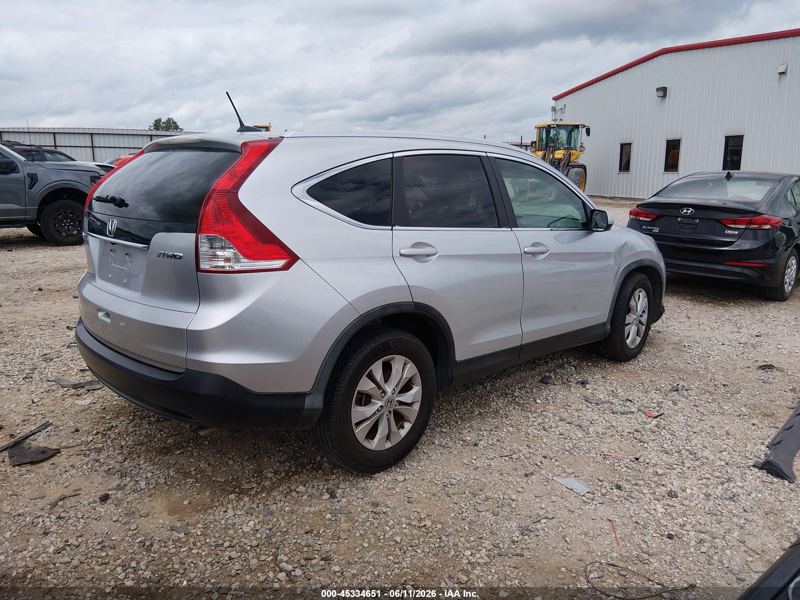 2012 Honda Cr-v Ex-l Серебряный vin: 2HKRM4H71CH610629