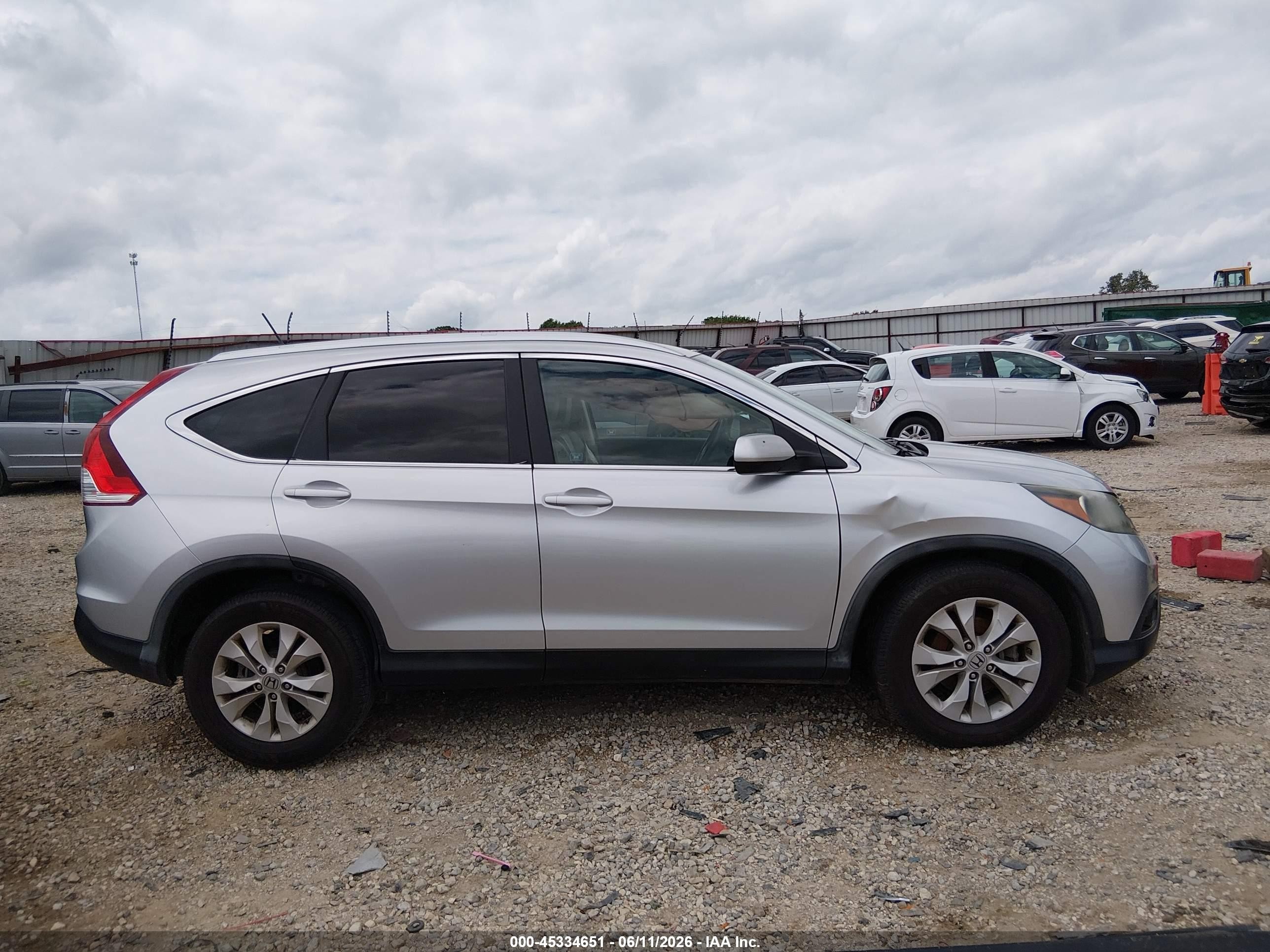 2012 Honda Cr-v Ex-l Серебряный vin: 2HKRM4H71CH610629