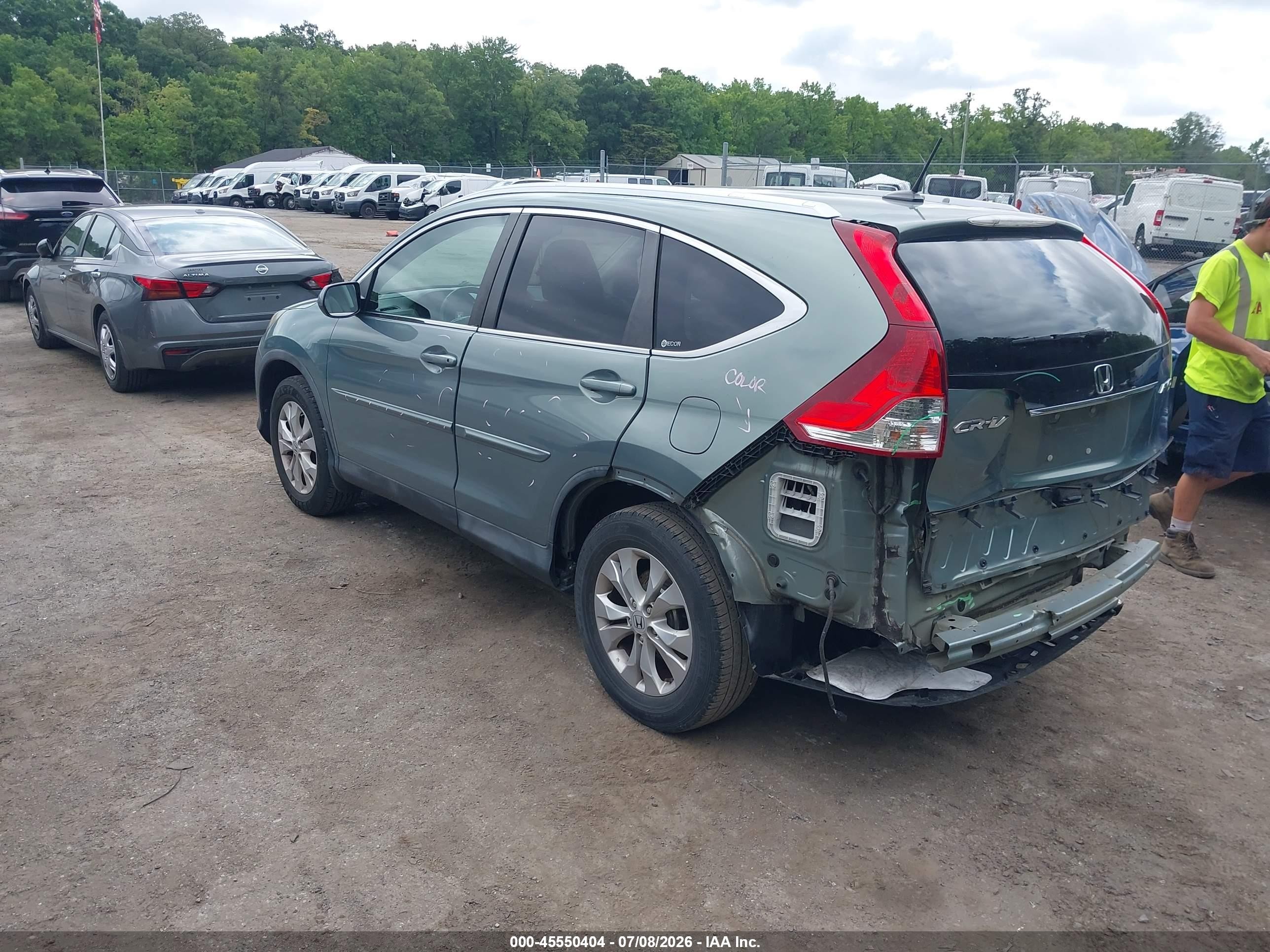 2012 Honda Cr-v Ex-l Серый vin: 2HKRM4H71CH621193