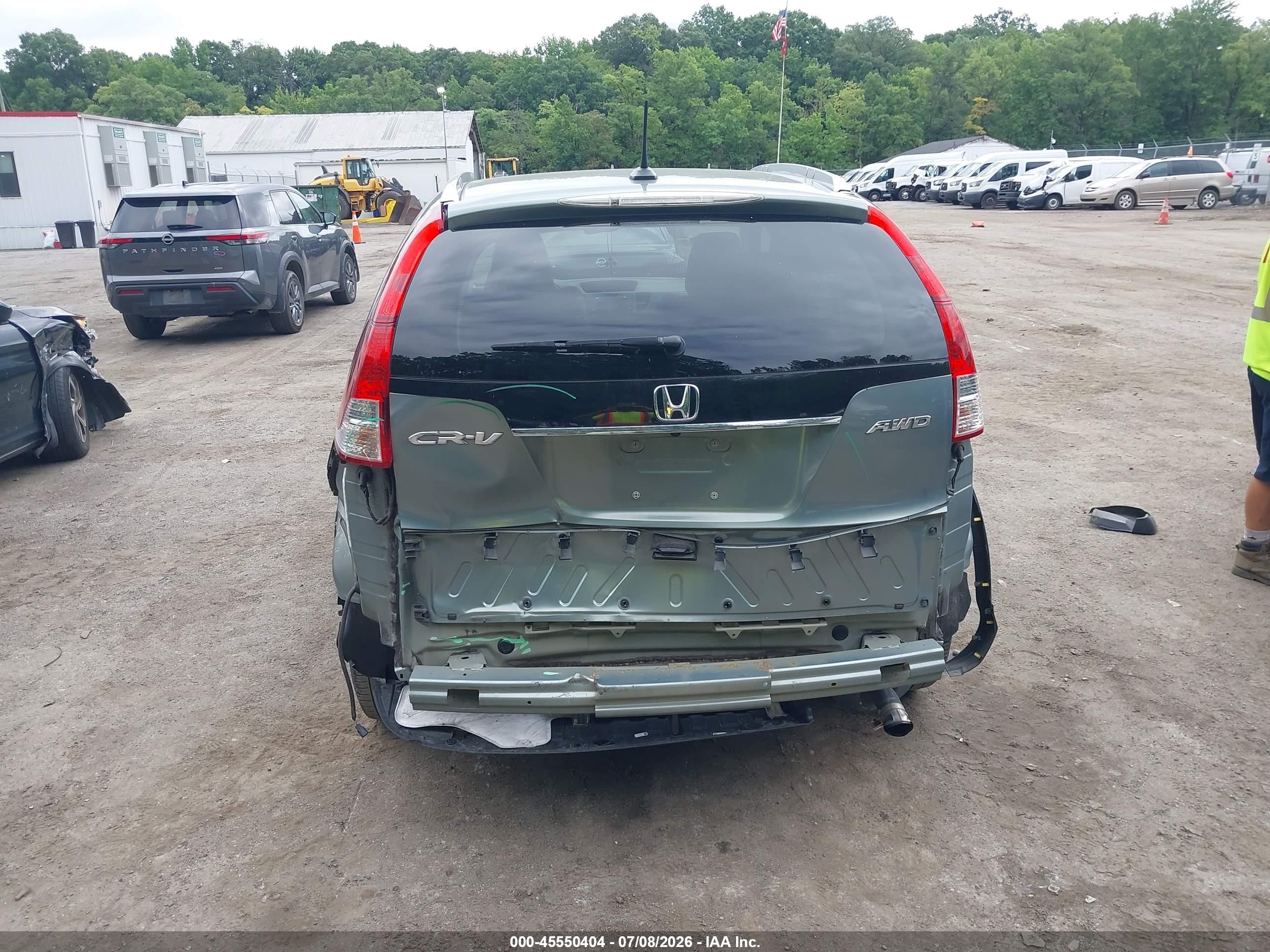 2012 Honda Cr-v Ex-l Серый vin: 2HKRM4H71CH621193