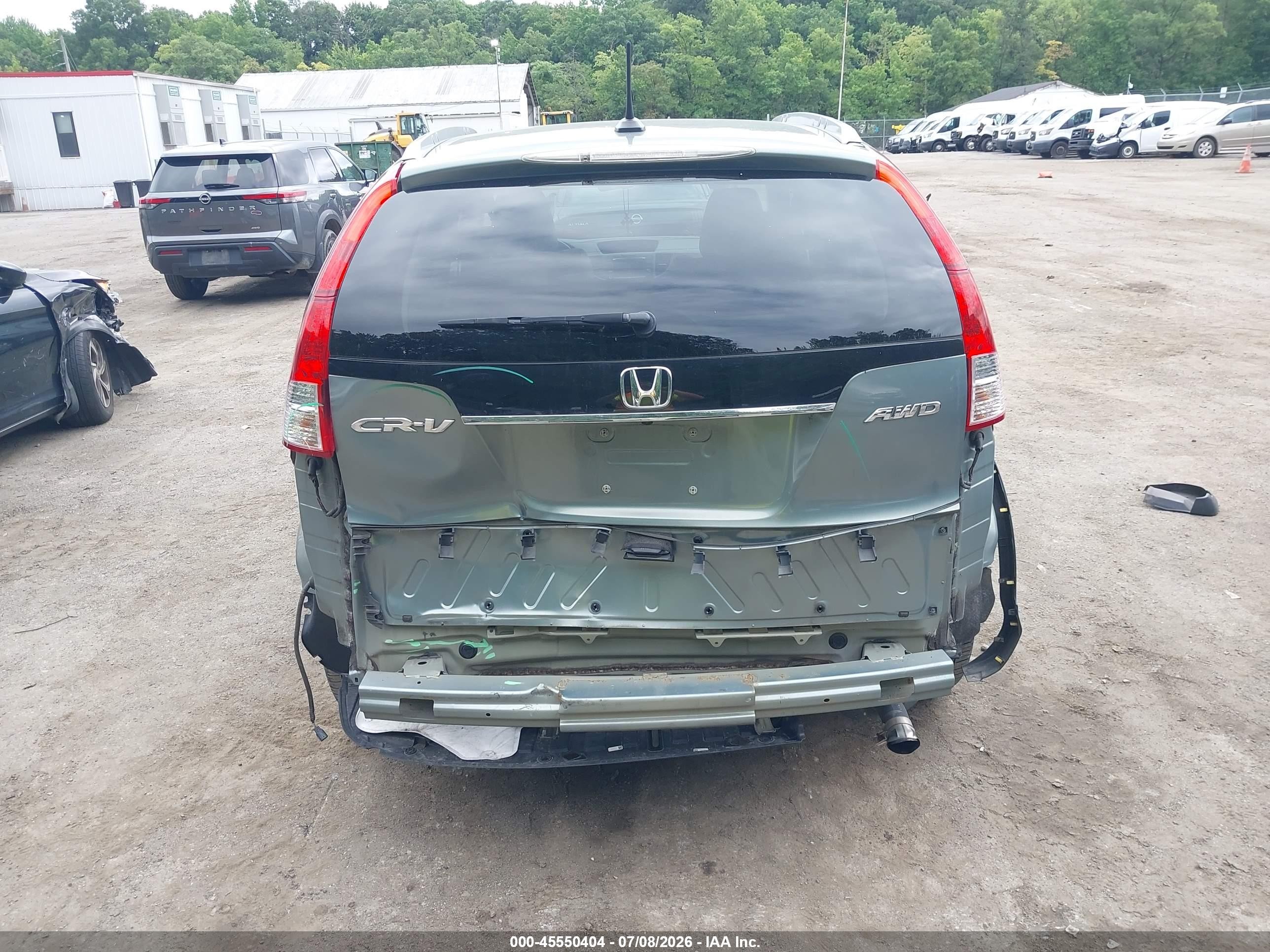 2012 Honda Cr-v Ex-l Серый vin: 2HKRM4H71CH621193