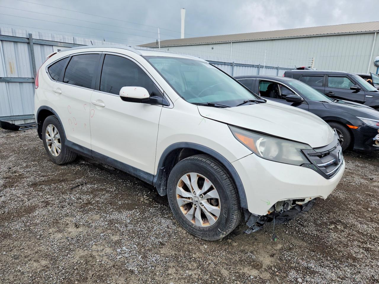 2013 Honda Cr-v Exl White vin: 2HKRM4H71DH113470