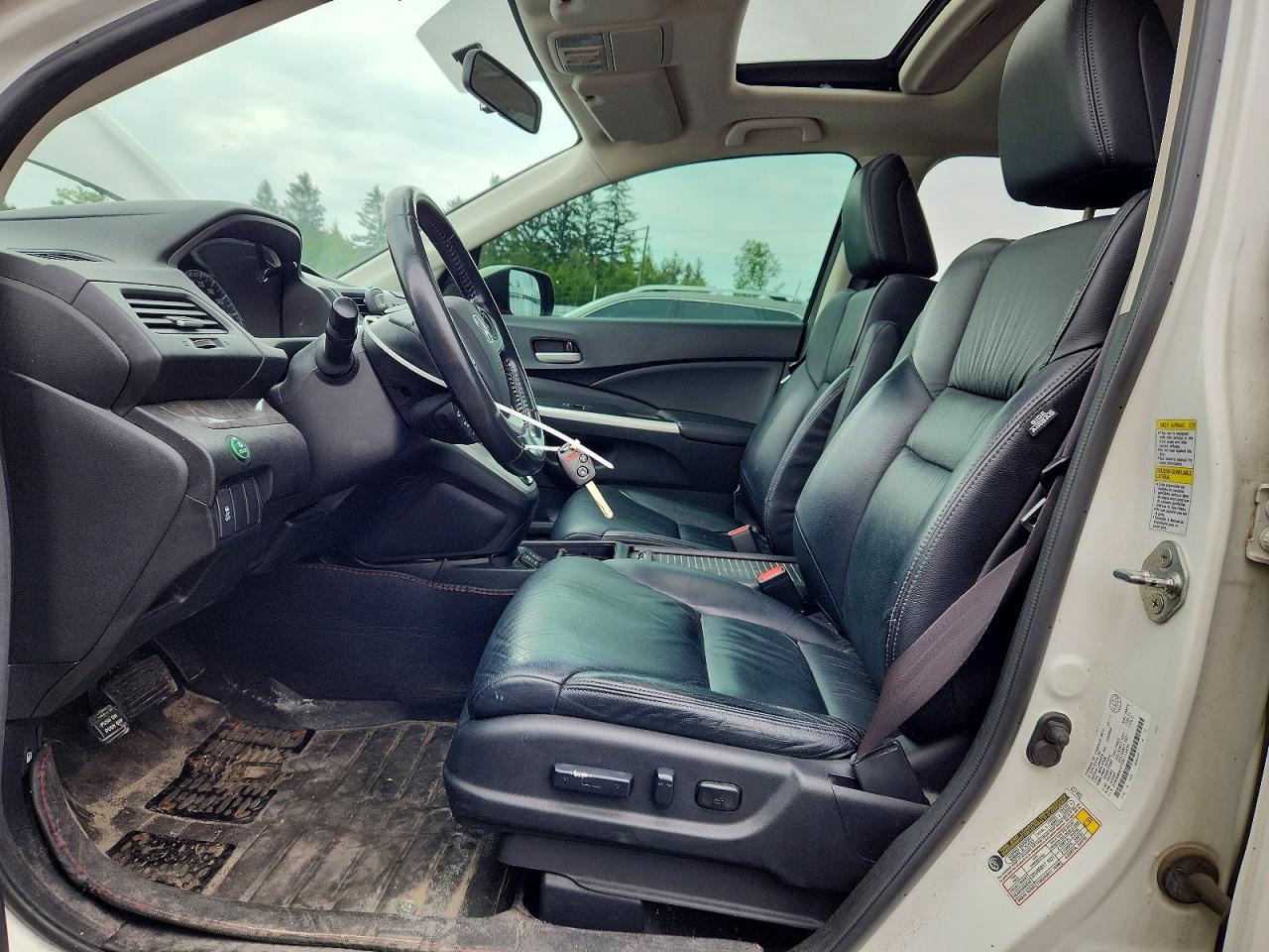 2013 Honda Cr-v Exl White vin: 2HKRM4H71DH113470