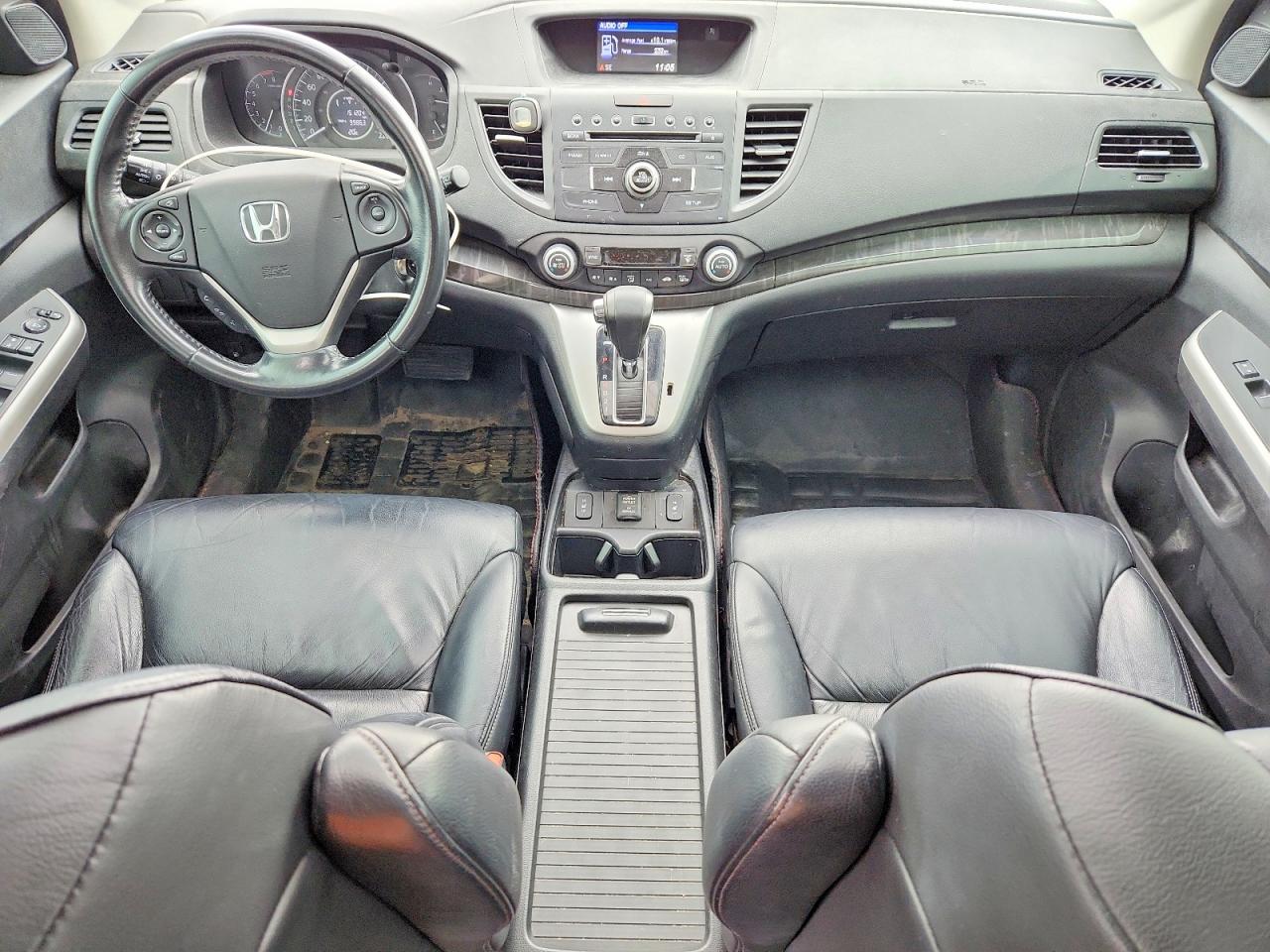 2013 Honda Cr-v Exl White vin: 2HKRM4H71DH113470