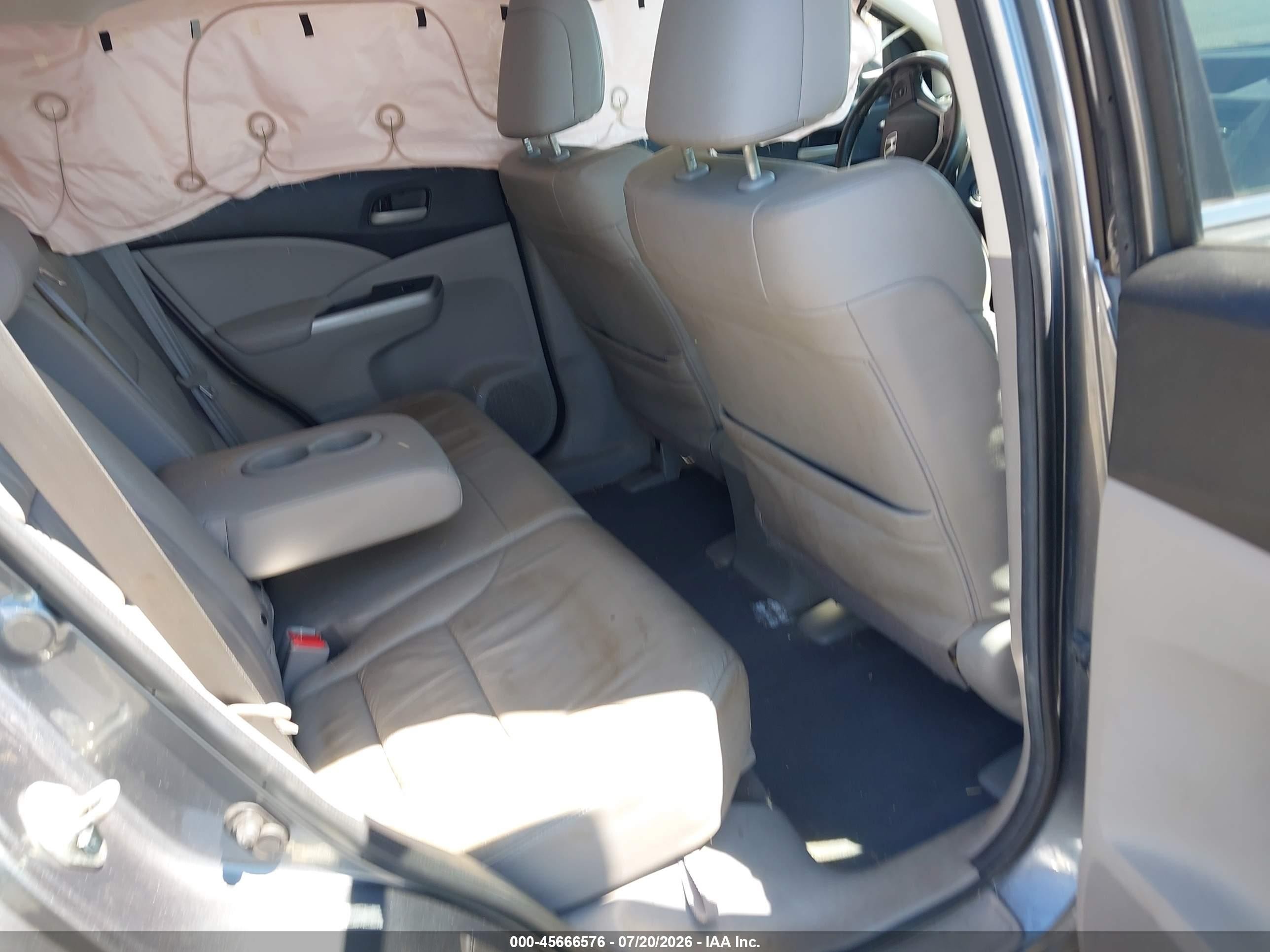 2013 Honda Cr-v Ex-l Gray vin: 2HKRM4H71DH616321