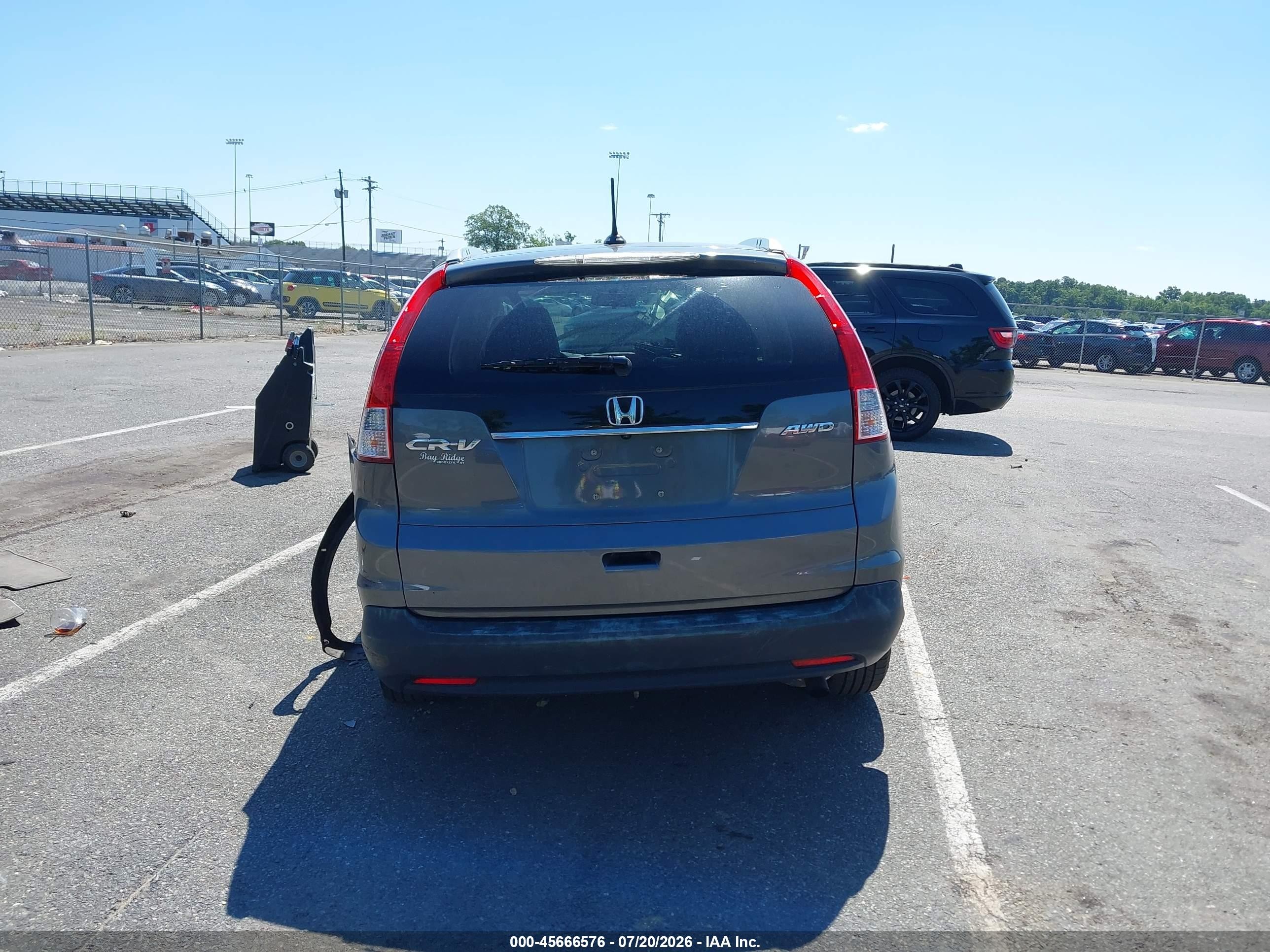 2013 Honda Cr-v Ex-l Gray vin: 2HKRM4H71DH616321