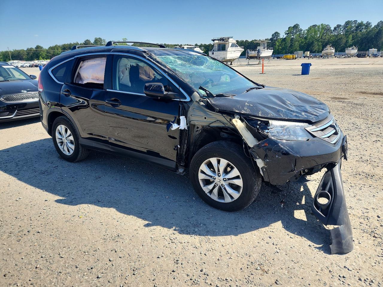 2013 Honda Cr-v Exl Black vin: 2HKRM4H71DH622555
