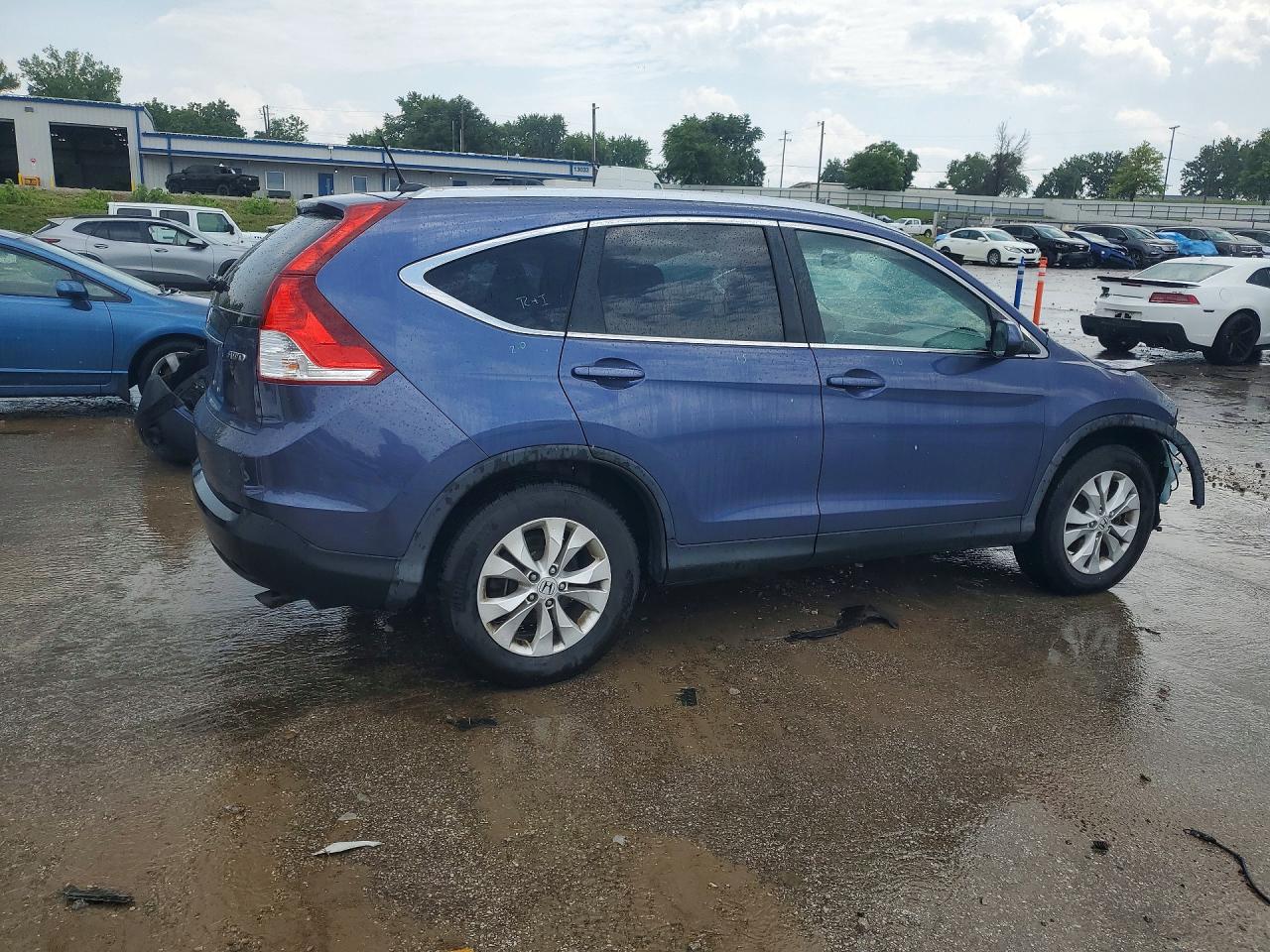 2013 Honda Cr-v Exl Blue vin: 2HKRM4H71DH624936