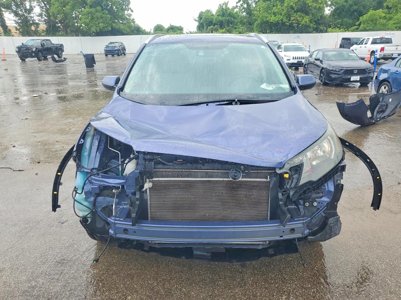 2013 Honda Cr-v Exl Blue vin: 2HKRM4H71DH624936