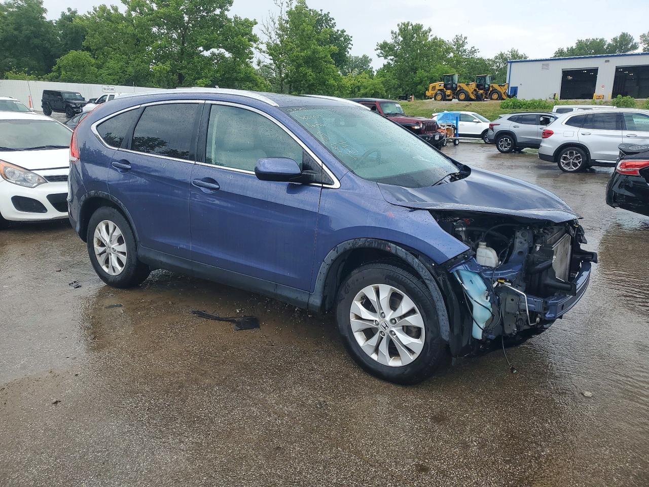 2013 Honda Cr-v Exl Blue vin: 2HKRM4H71DH624936